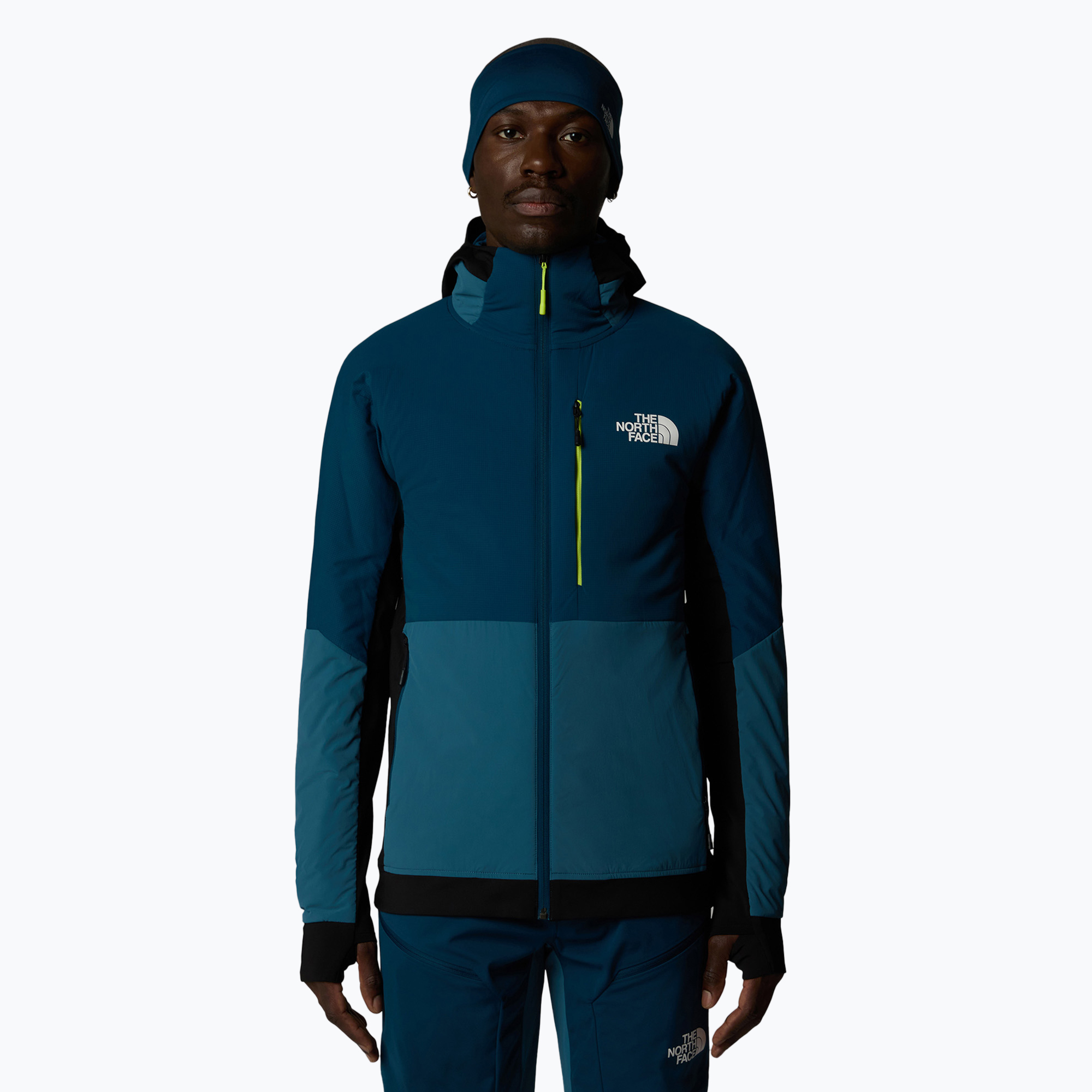 Kurtka hybrydowa męska The North Face Binntal Hybrid Ventrix Hoodie mallard blue/midnight | WYSYŁKA W 24H | 30 DNI NA ZWROT