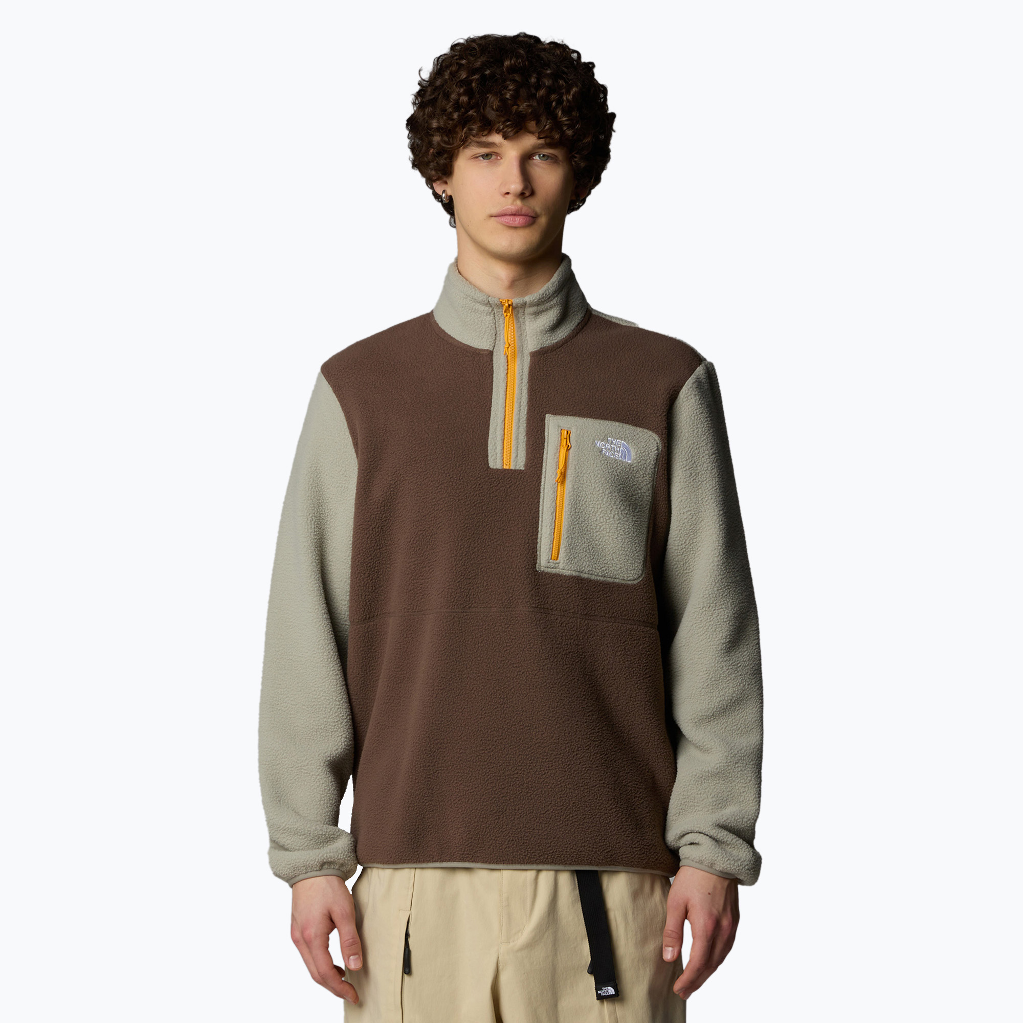 Bluza męska The North Face Yumiori 1/4 Zip smokey brown/ clay grey/ summit gold | WYSYŁKA W 24H | 30 DNI NA ZWROT