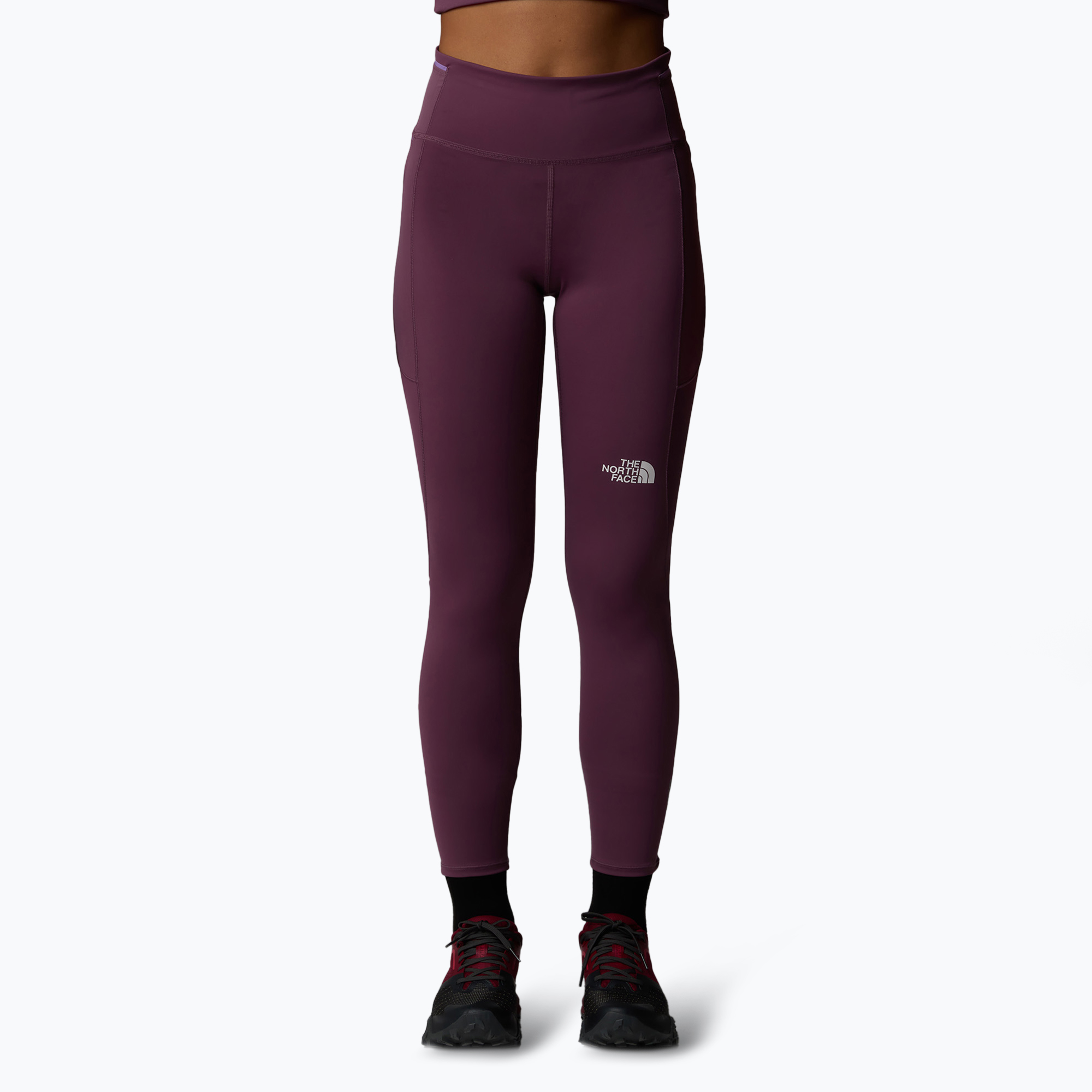 Legginsy do biegania damskie The North Face Movmynt 7/8 midnight mauve/purple granite | WYSYŁKA W 24H | 30 DNI NA ZWROT