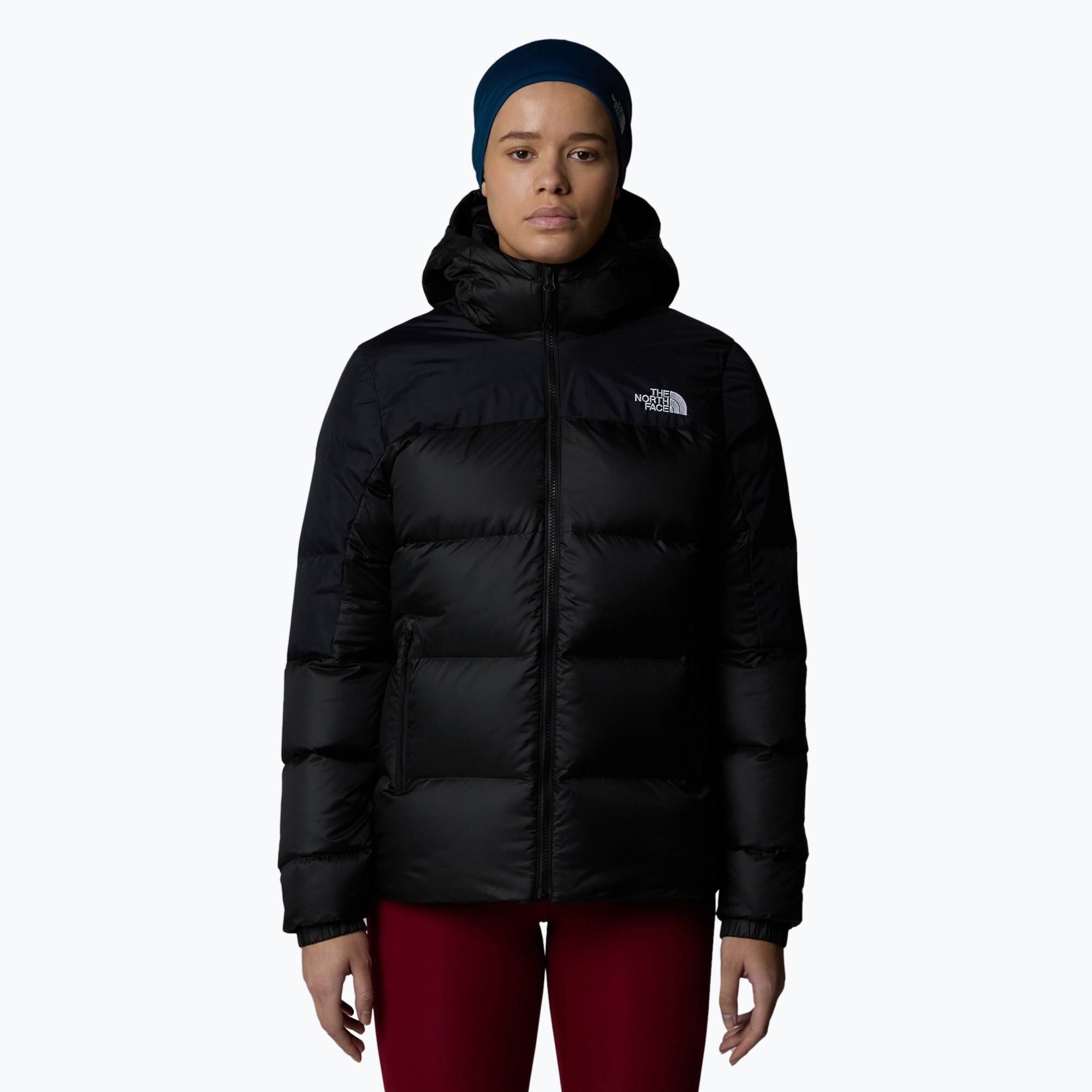 Kurtka puchowa damska The North Face Diablo Down 2.0 Hoodie black heather/blk | WYSYŁKA W 24H | 30 DNI NA ZWROT