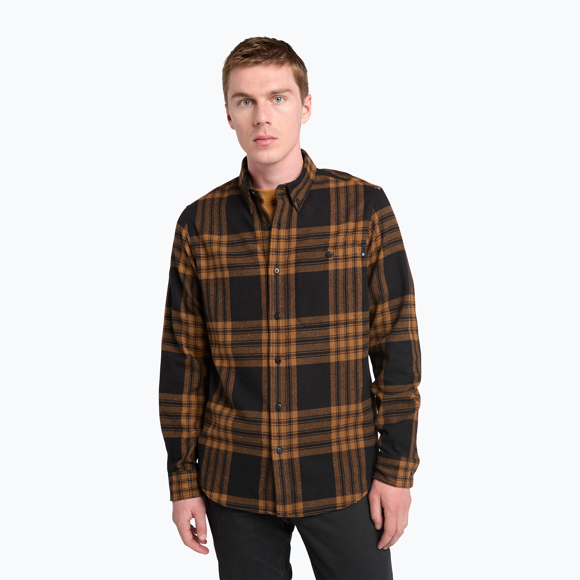 Koszula męska Timberland Solucell Plaid Shirt umber yd | WYSYŁKA W 24H | 30 DNI NA ZWROT