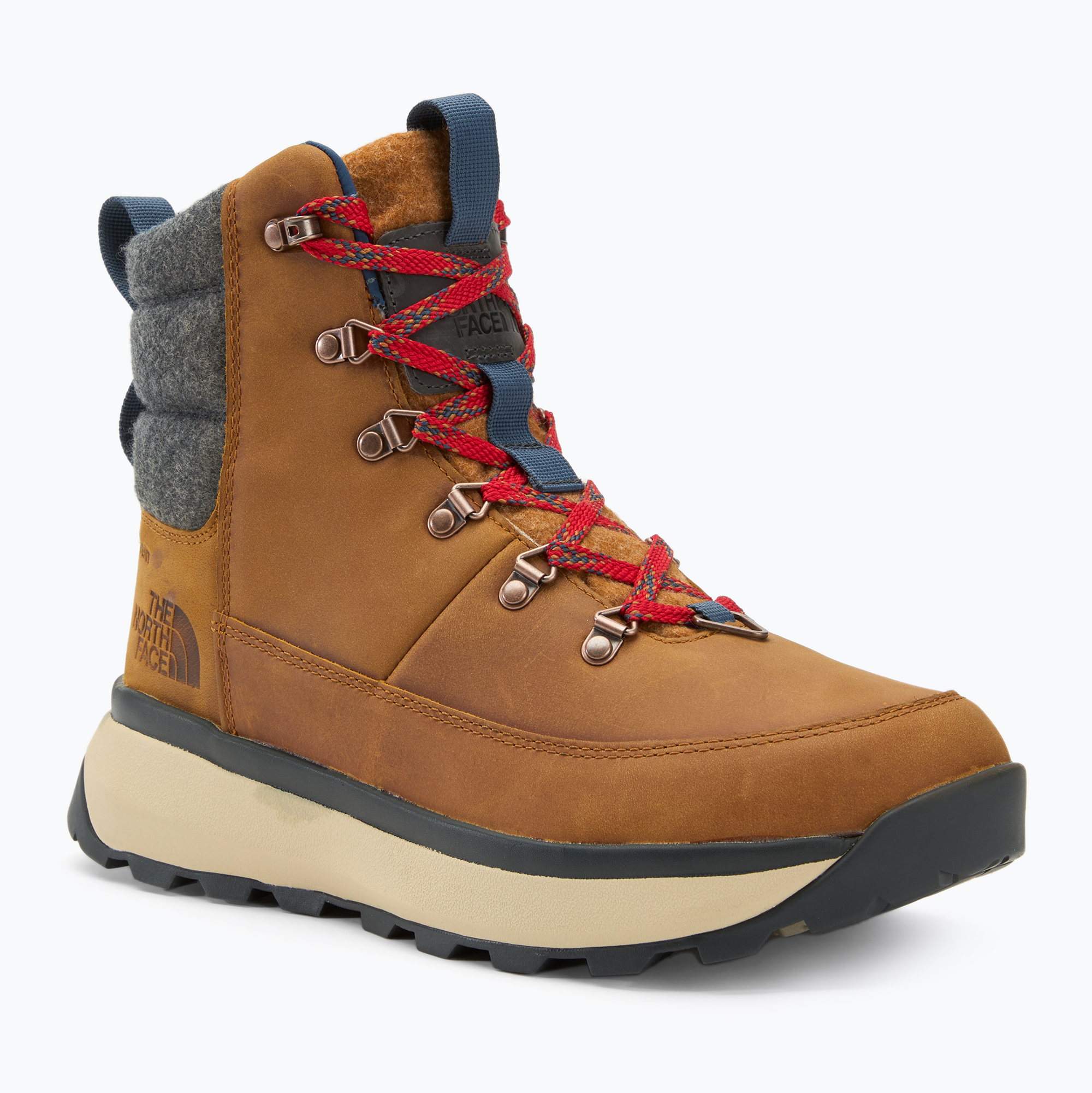 Фото - Трекінгове взуття The North Face Śniegowce męskie  Bergen Leather WP timber tan/red | WYSYŁKA 