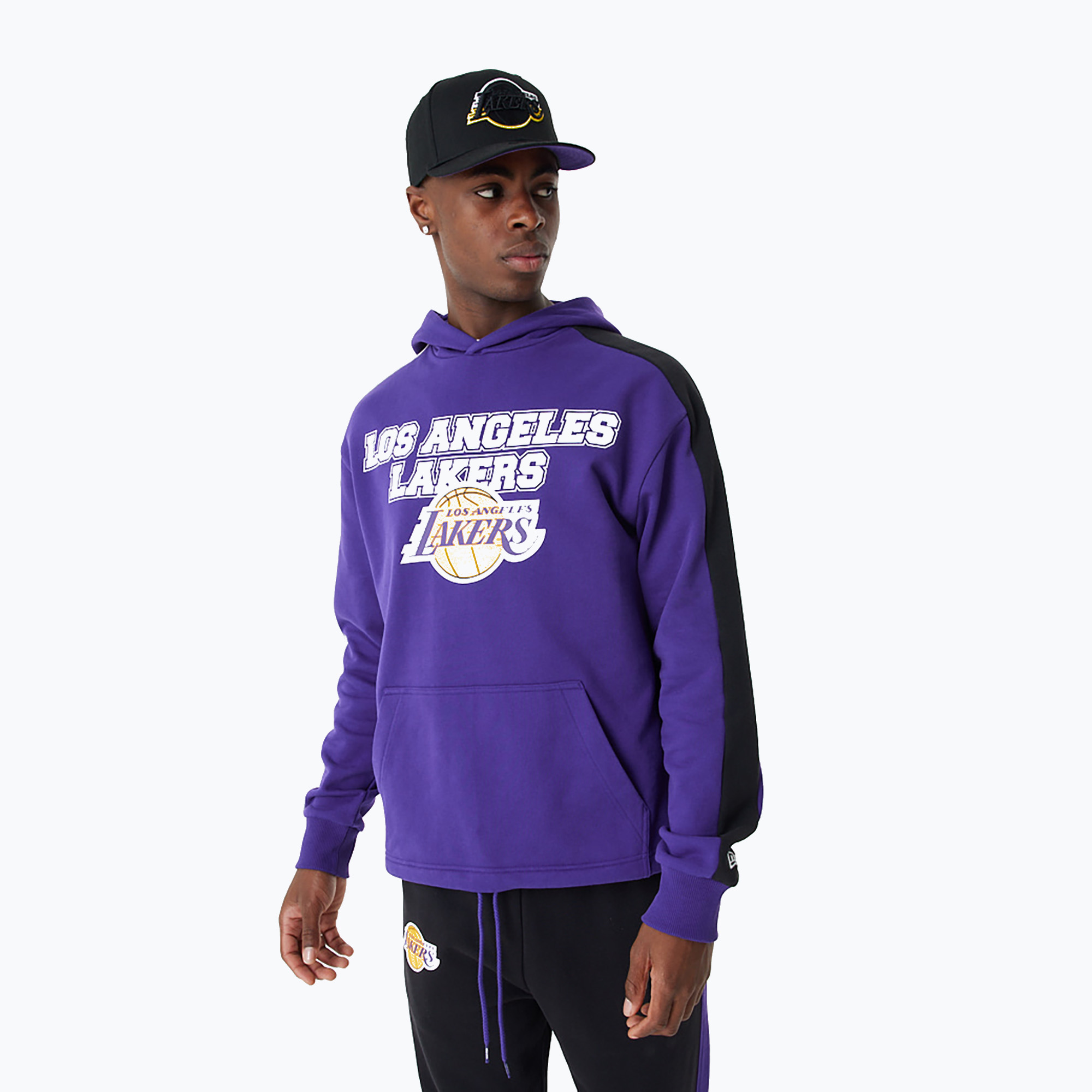 Bluza męska New Era NBA Large Graphic OS Hoody Los Angeles Lakers purple | WYSYŁKA W 24H | 30 DNI NA ZWROT