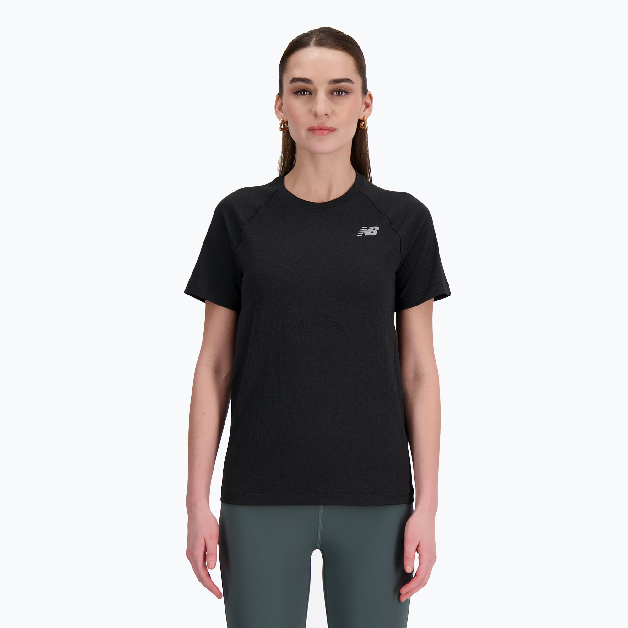 Koszulka damska New Balance Seamless black | WYSYŁKA W 24H | 30 DNI NA ZWROT