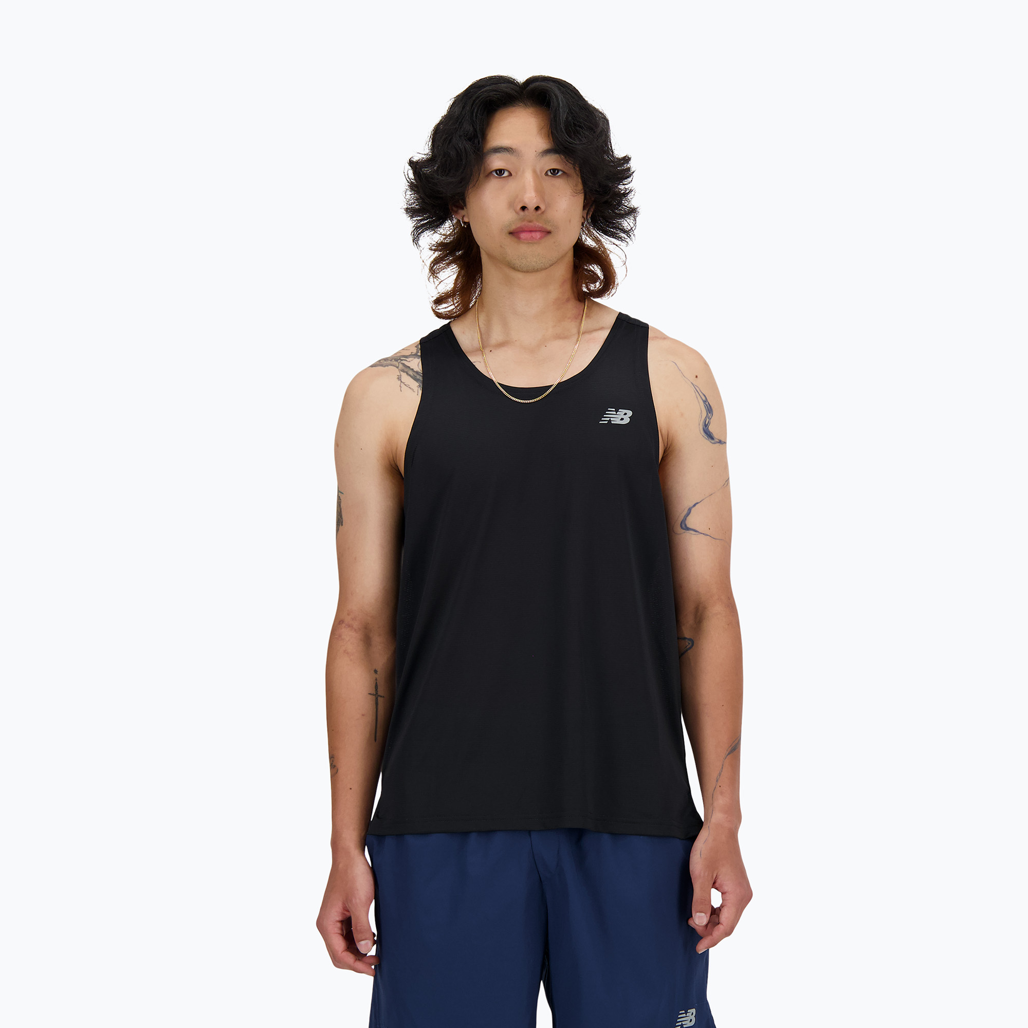 Tank top do biegania męski New Balance Sport Essentials Singlet black | WYSYŁKA W 24H | 30 DNI NA ZWROT