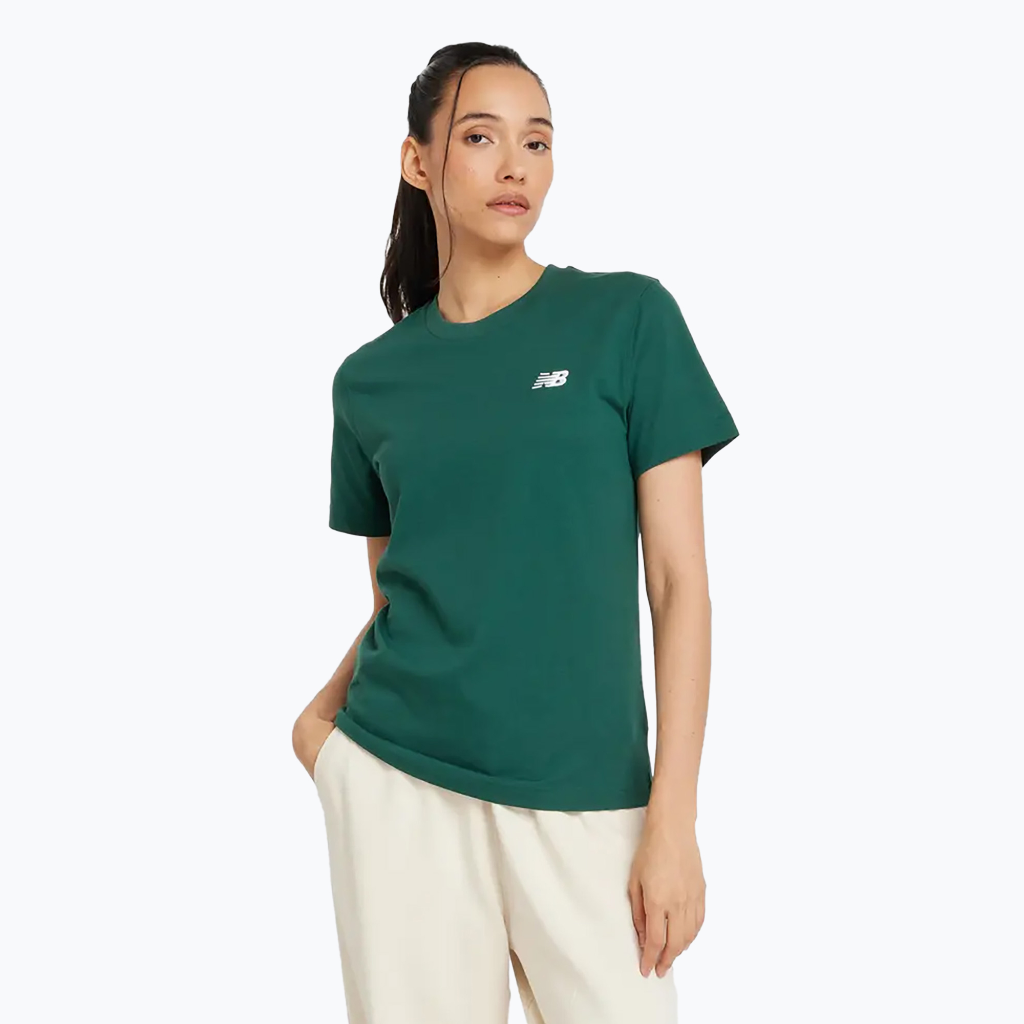 Koszulka damska New Balance Essentials Jersey night watch green | WYSYŁKA W 24H | 30 DNI NA ZWROT