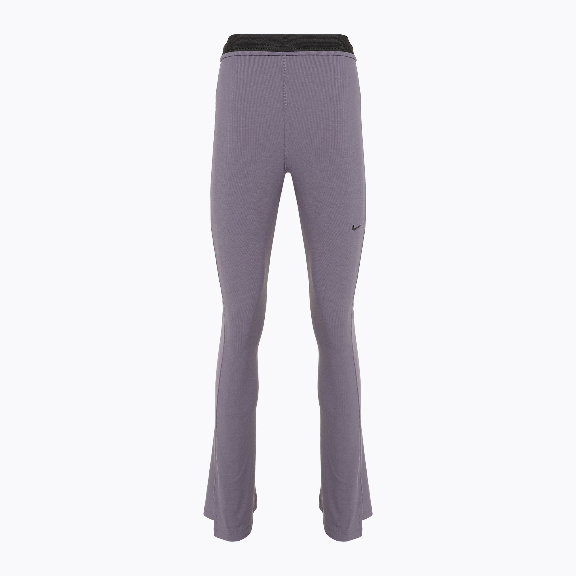 Legginsy damskie Nike Sportswear Chill Knit Mini-Rib Flared daybreak/black | WYSYŁKA W 24H | 30 DNI NA ZWROT