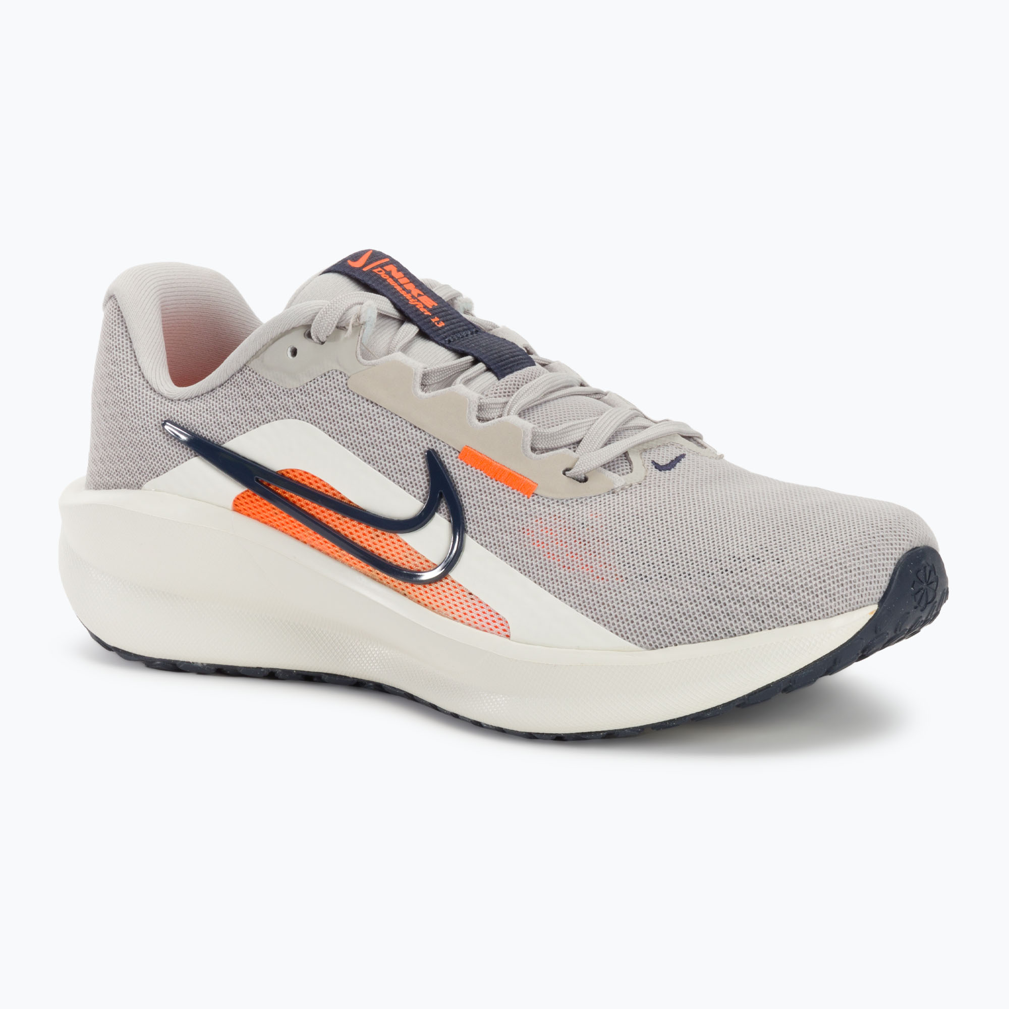 Buty do biegania męskie Nike Downshifter 13 light iron ore/total orange/sail/thunder blue | WYSYŁKA W 24H | 30 DNI NA ZWROT