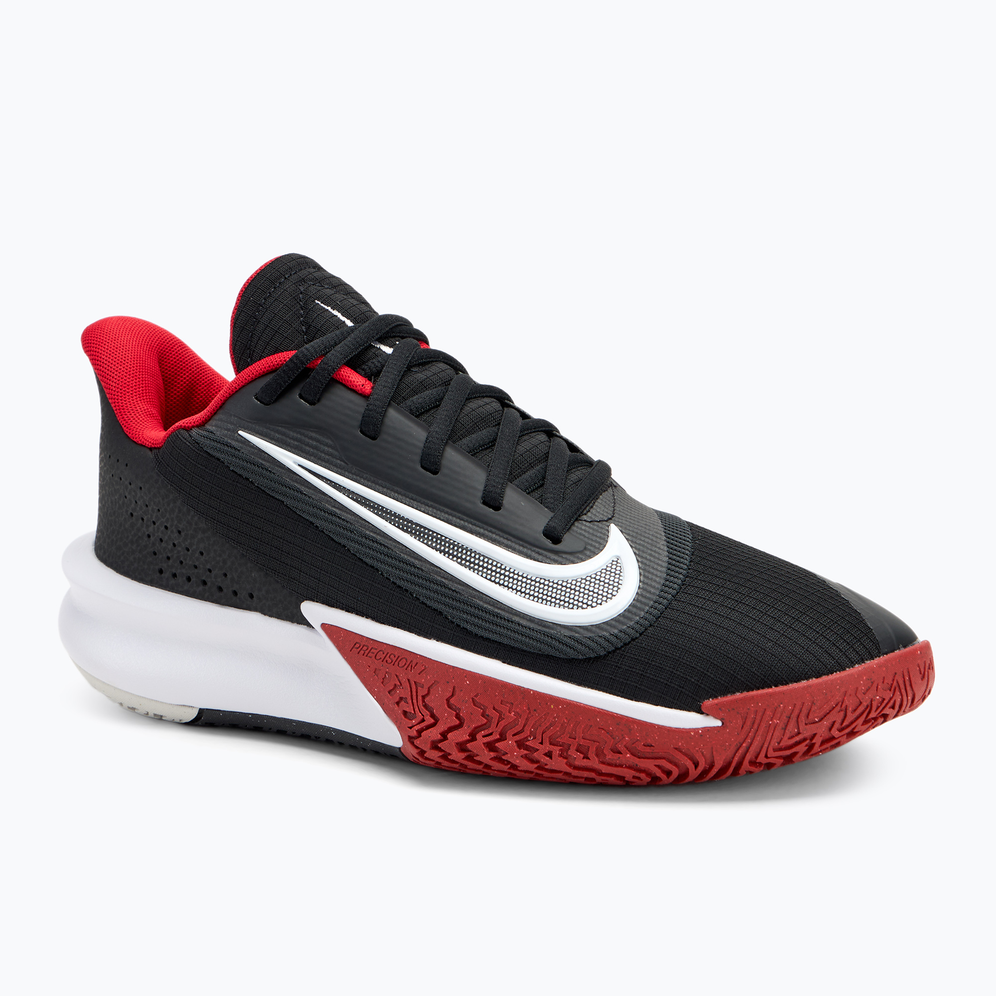 Buty do koszykówki męskie Nike Precision 7 black/university red/white | WYSYŁKA W 24H | 30 DNI NA ZWROT