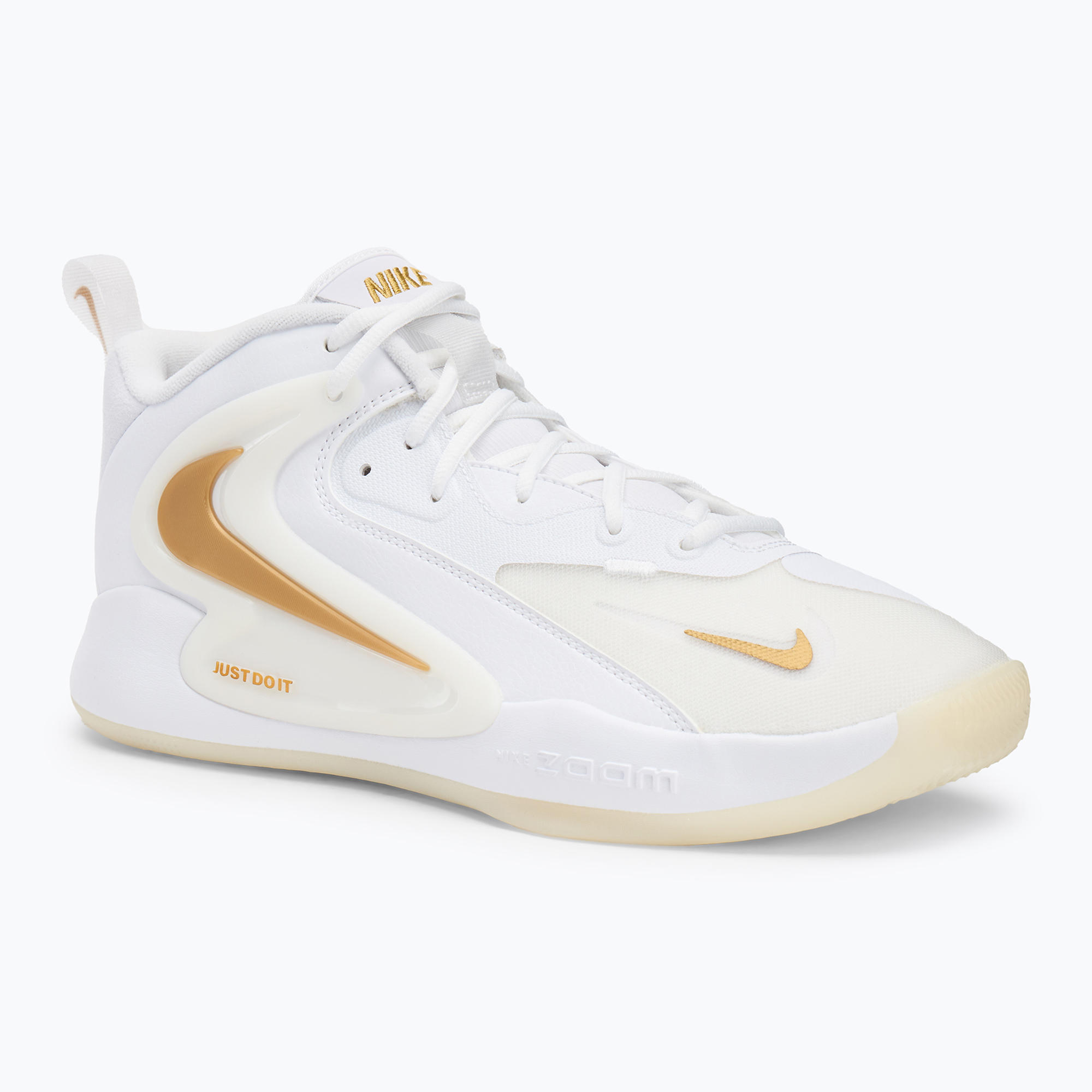 Buty do siatkówki Nike React Hyperset 2 white/white/metallic gold | WYSYŁKA W 24H | 30 DNI NA ZWROT