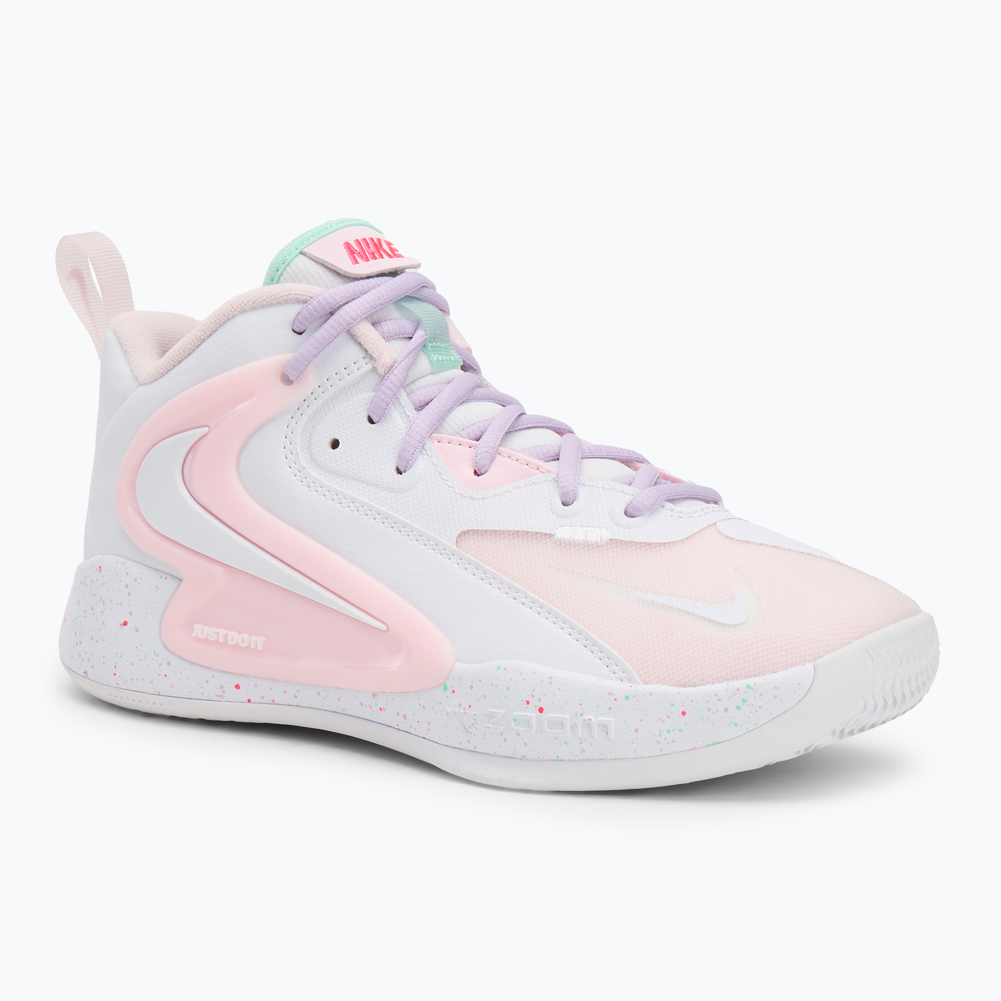Buty do siatkówki Nike Hyperset 2 SE white/hyper pink/mint foam/violet mist/pink foam 