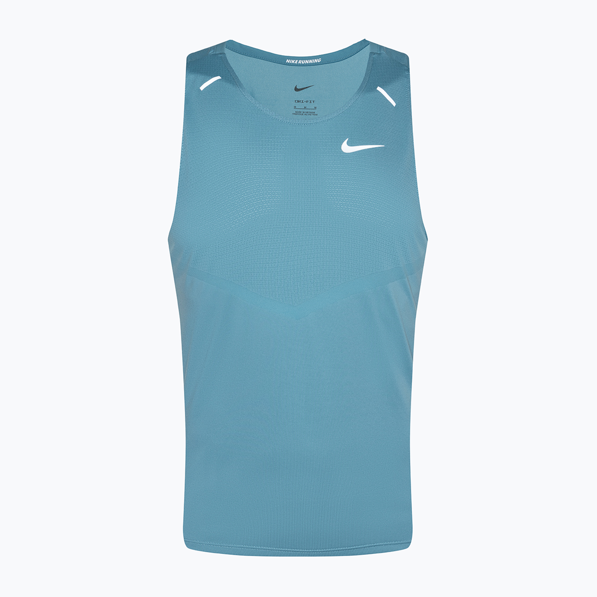 Tank top do biegania męski Nike Dri-Fit Rise 365denim turquise / reflective silver | WYSYŁKA W 24H | 30 DNI NA ZWROT