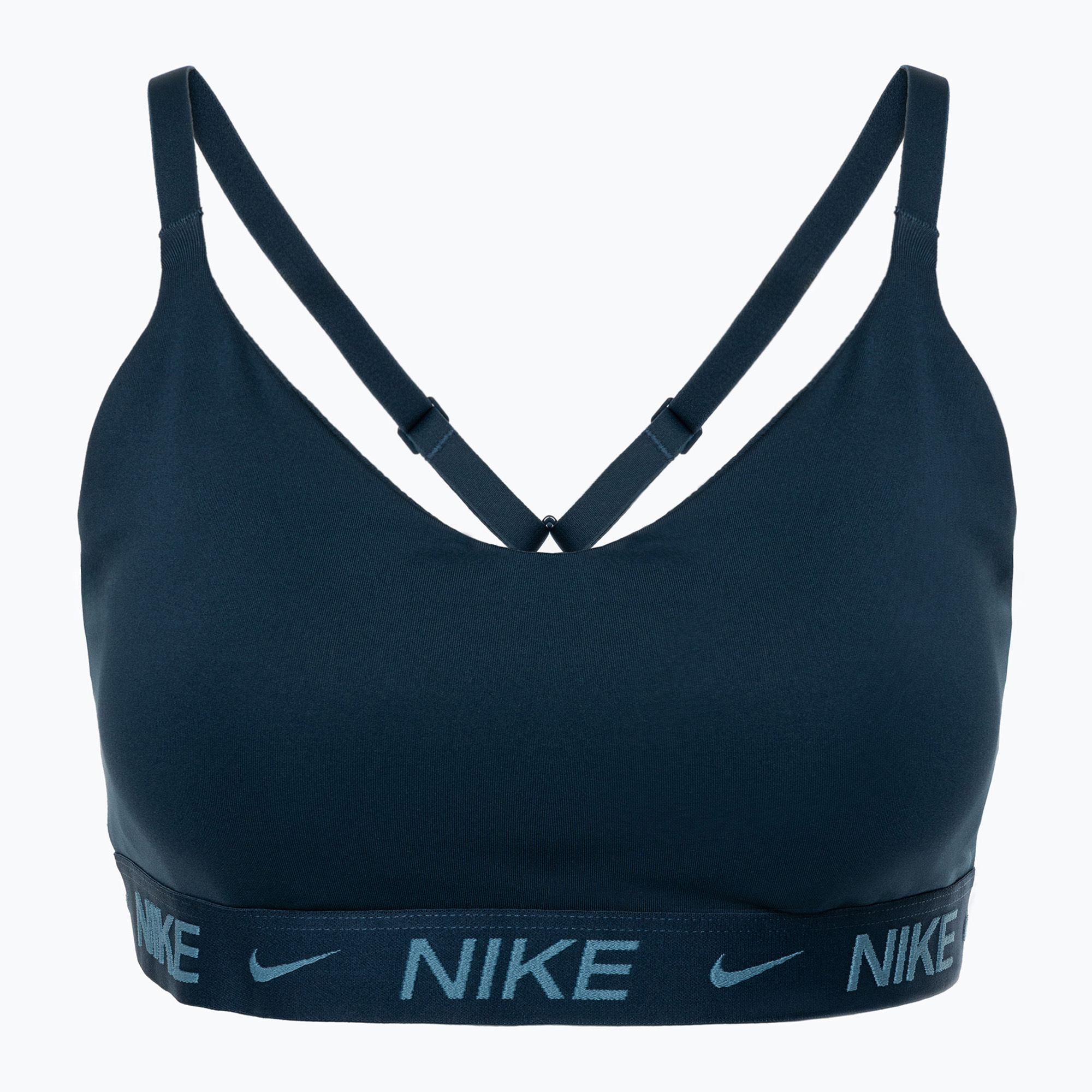 Biustonosz treningowy Nike Dri-Fit Indy Light Support armoury navy | WYSYŁKA W 24H | 30 DNI NA ZWROT