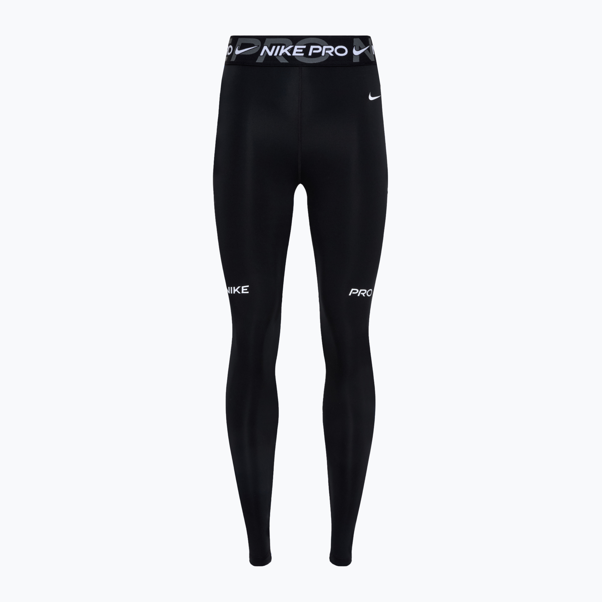 Legginsy treningowe damskie Nike Pro Mid-Rise 7/8 Graphic black/iron grey/white/white | WYSYŁKA W 24H | 30 DNI NA ZWROT