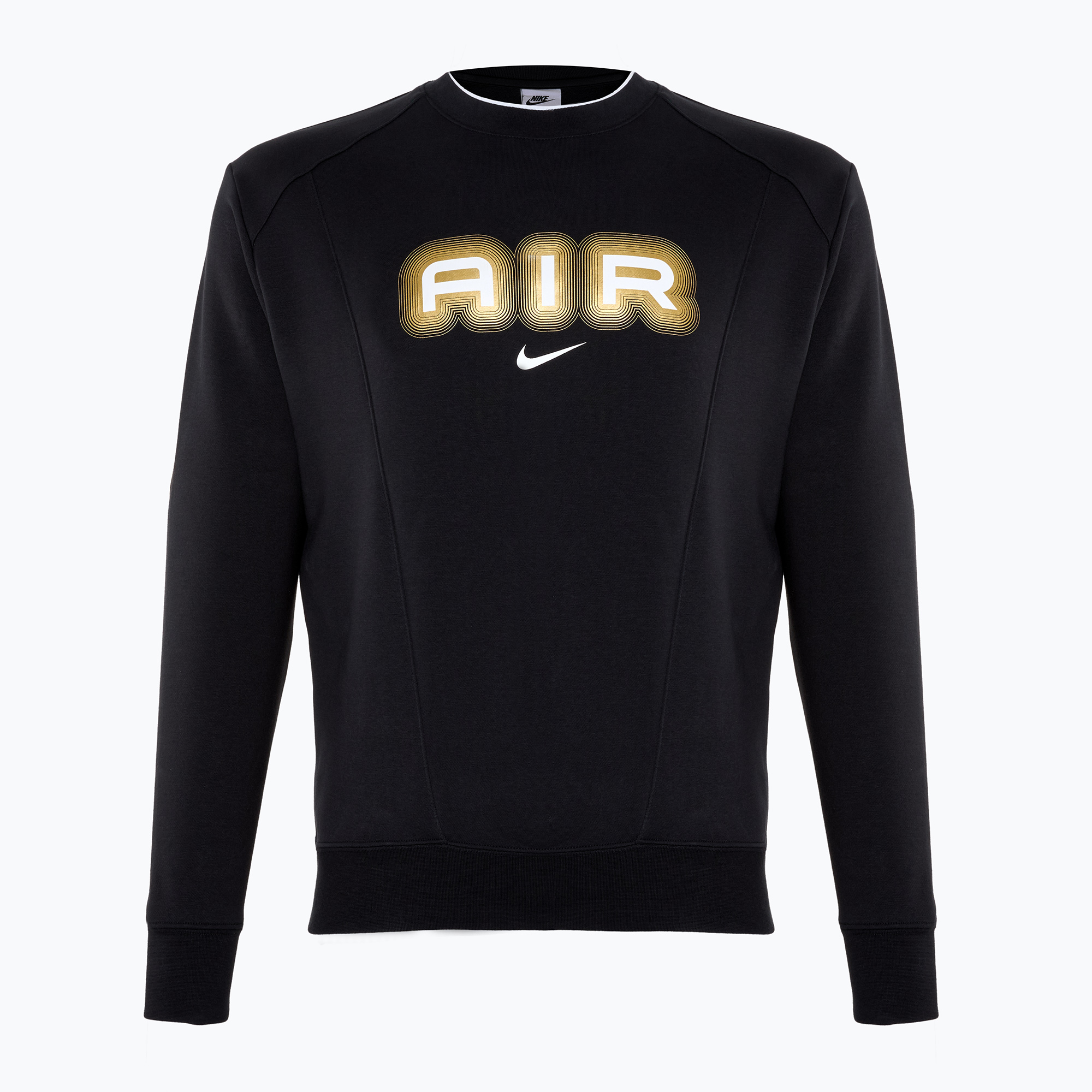 Bluza męska Nike Sportstwear Air Crew-Neck black/metallic gold | WYSYŁKA W 24H | 30 DNI NA ZWROT