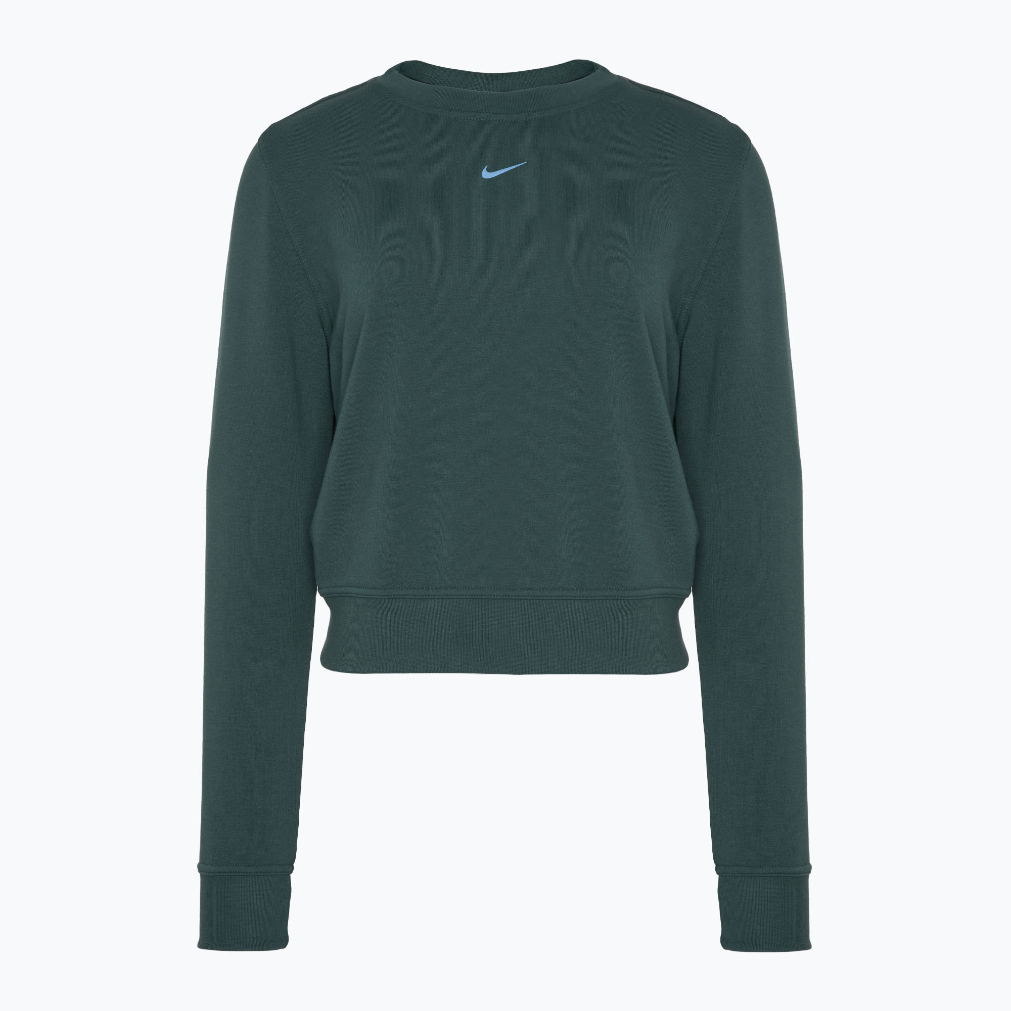 Bluza damska Nike Dri-FIT One Crew Neck French Terry vintage green/ black | WYSYŁKA W 24H | 30 DNI NA ZWROT