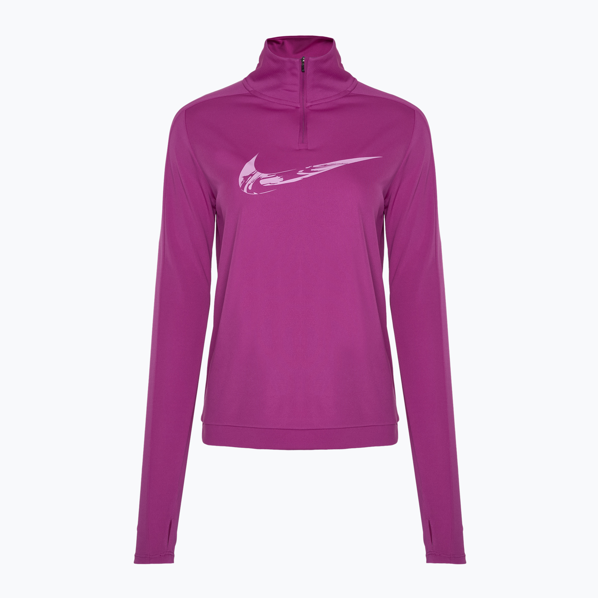 Bluza do biegania damska Nike Swoosh Dri-Fit HZ hot fuchsia / light wild mango | WYSYŁKA W 24H | 30 DNI NA ZWROT