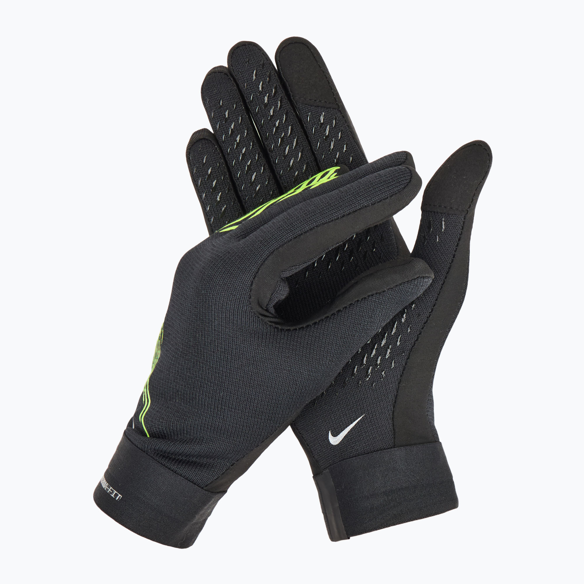 Rękawiczki dziecięce Nike Academy Therma-FIT black/black/volt | WYSYŁKA W 24H | 30 DNI NA ZWROT