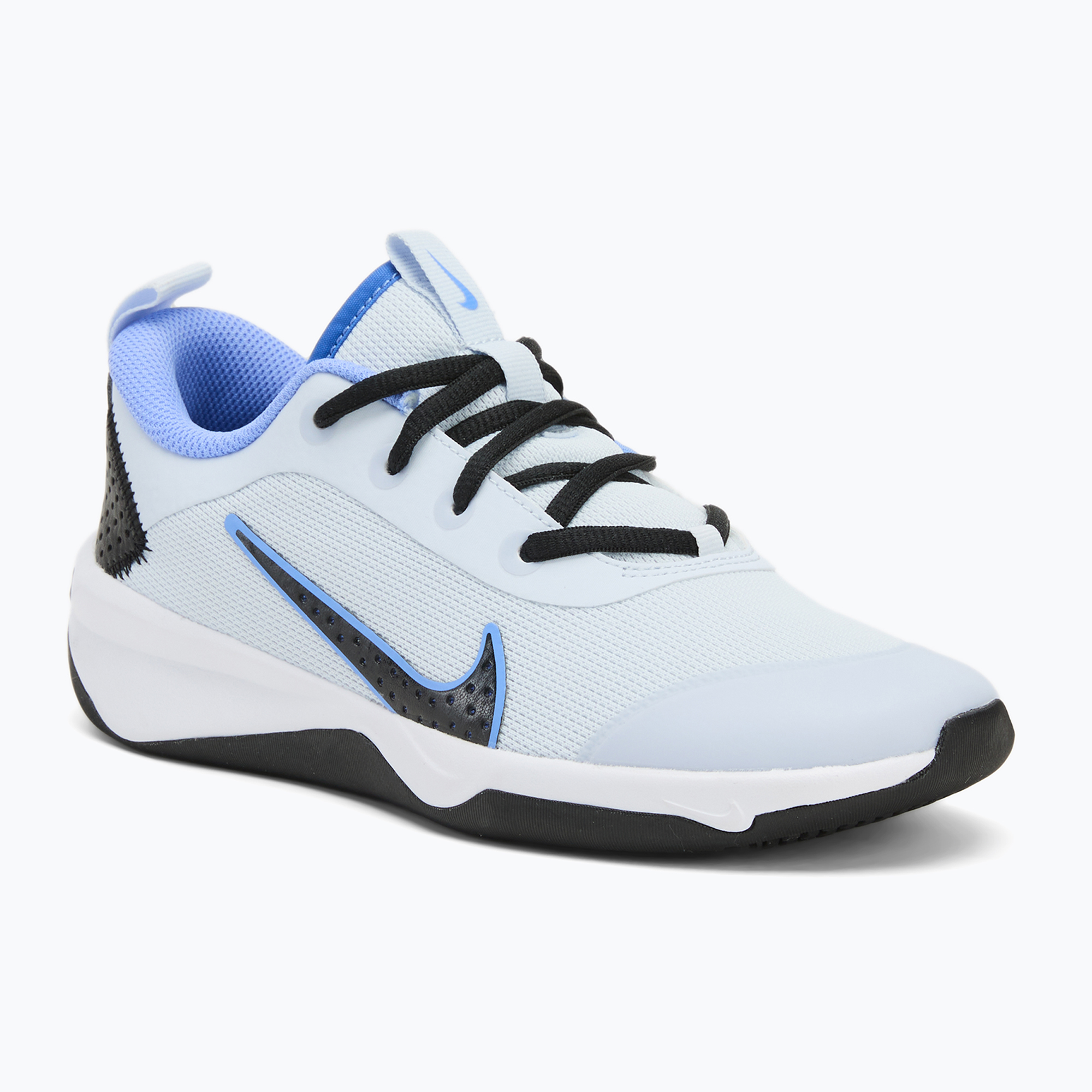 Buty dziecięce Nike Omni Multi-Court football grey/black/astronomy blue/royal pulse | WYSYŁKA W 24H | 30 DNI NA ZWROT