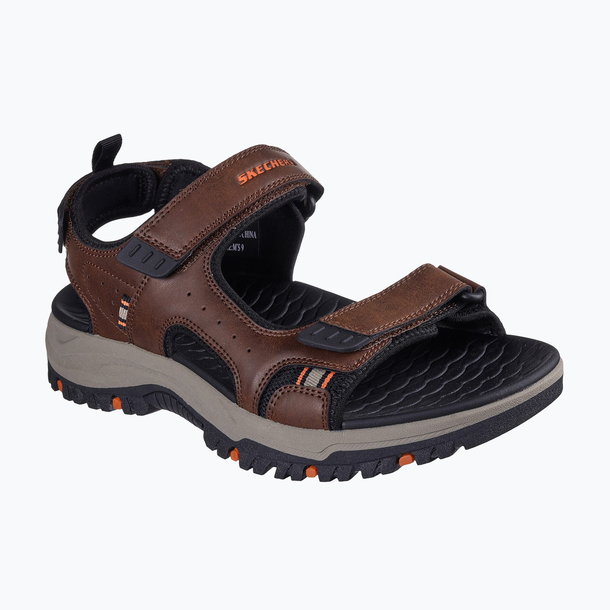 Sandały męskie SKECHERS Prewitt Rigdon brown | WYSYŁKA W 24H | 30 DNI NA ZWROT