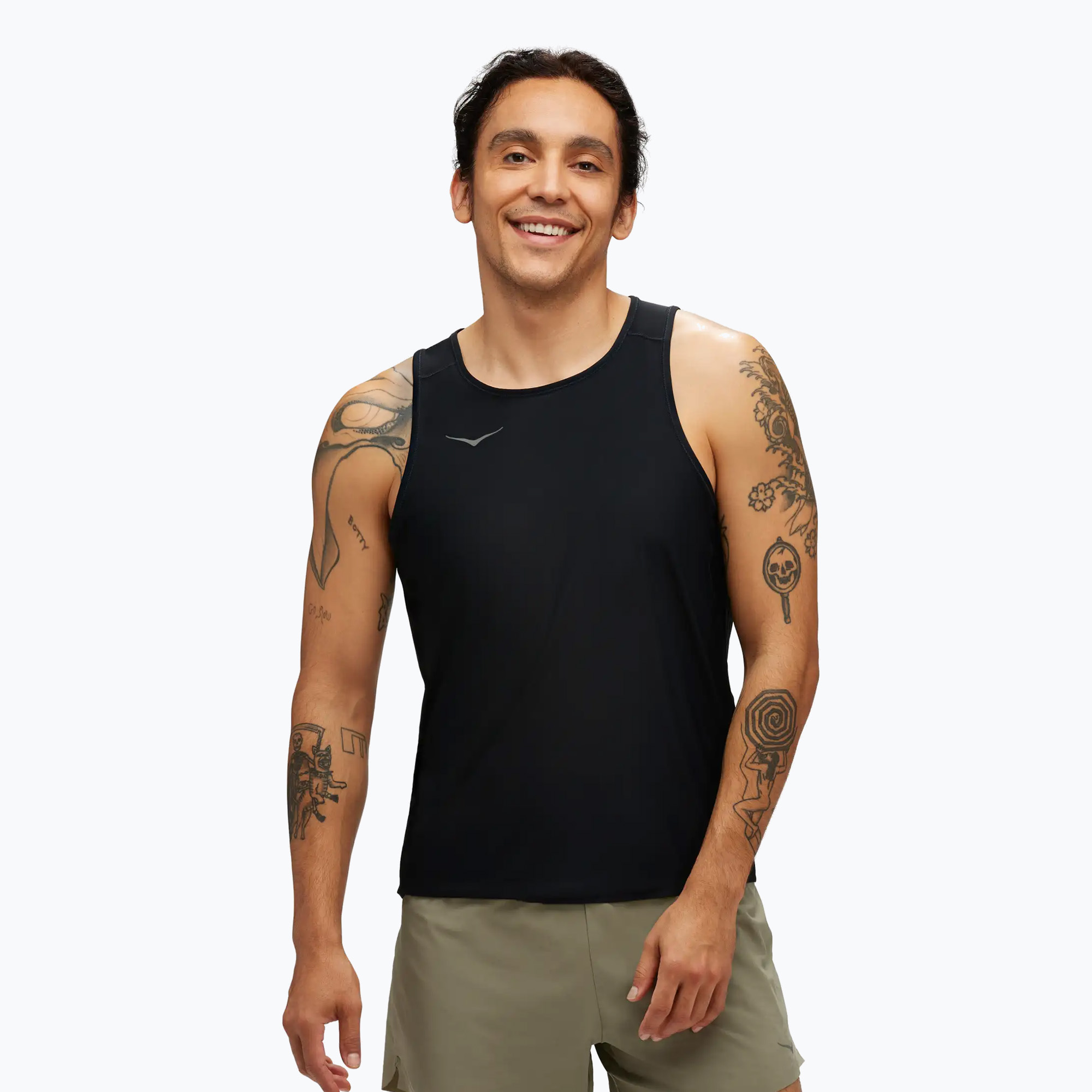 Tank top do biegania męski HOKA Airolite Run Tank black | WYSYŁKA W 24H | 30 DNI NA ZWROT