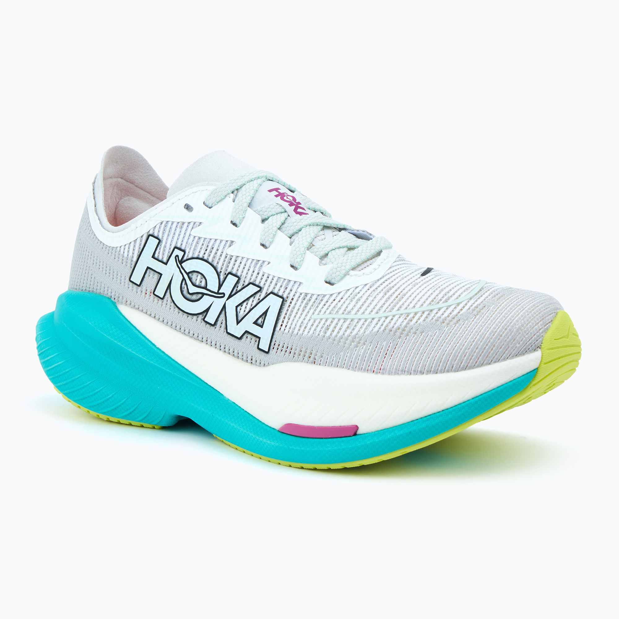 Buty do biegania damskie HOKA Mach X 2 frost/electric aqua 