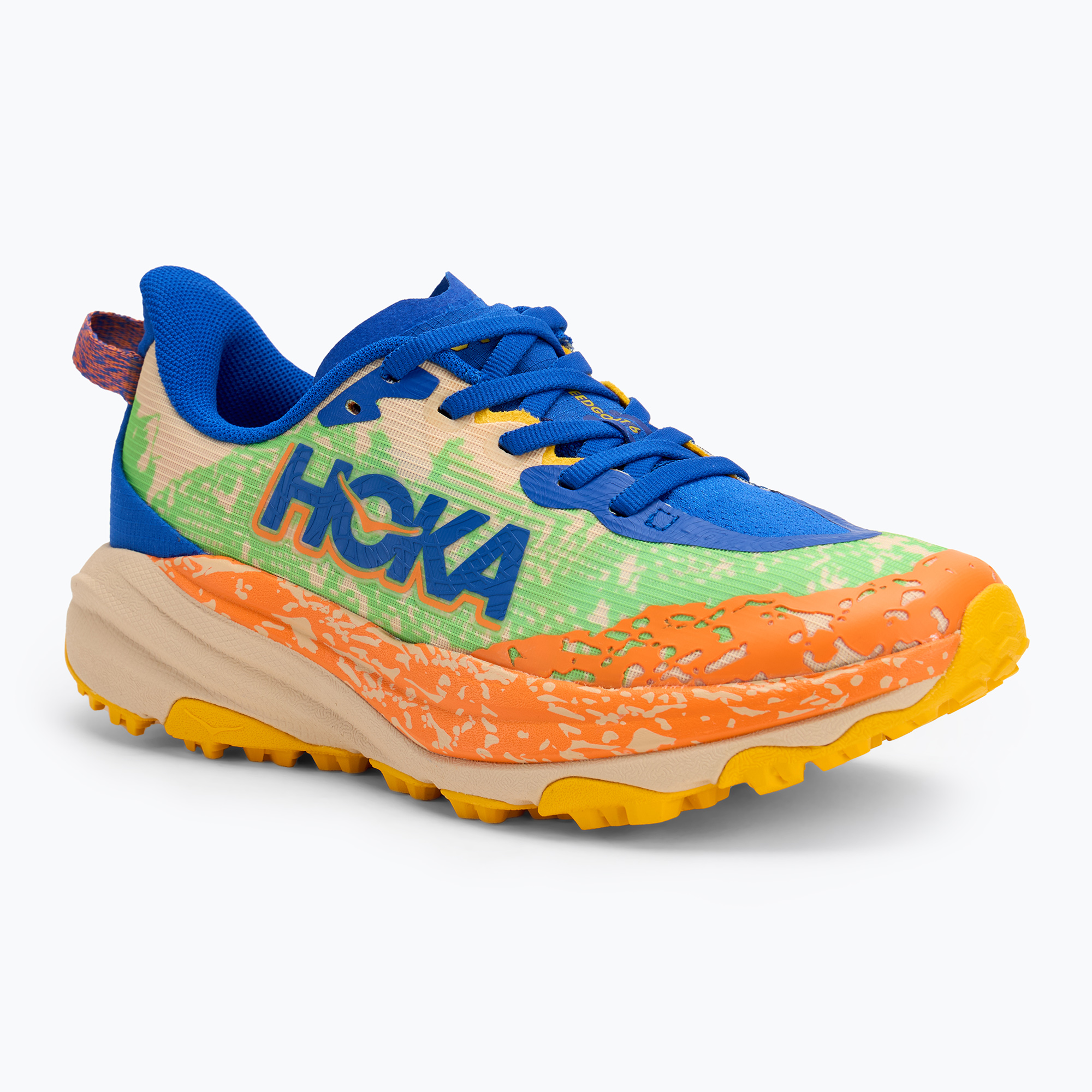 Buty do biegania dziecięce HOKA Speedgoat 6 ultramarine/electric lime | WYSYŁKA W 24H | 30 DNI NA ZWROT