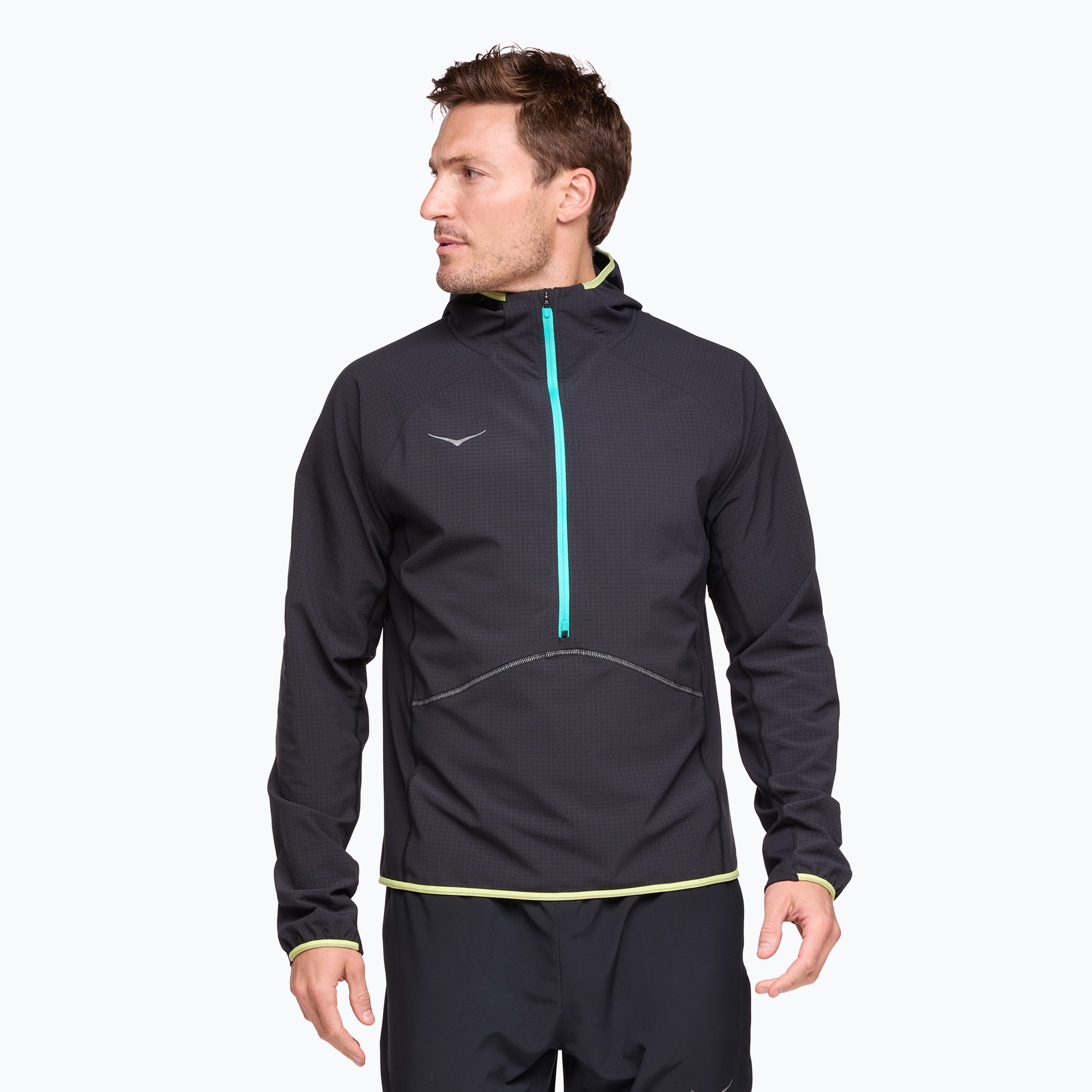 Bluza do biegania męska HOKA Sky Glow Half Zip black | WYSYŁKA W 24H | 30 DNI NA ZWROT