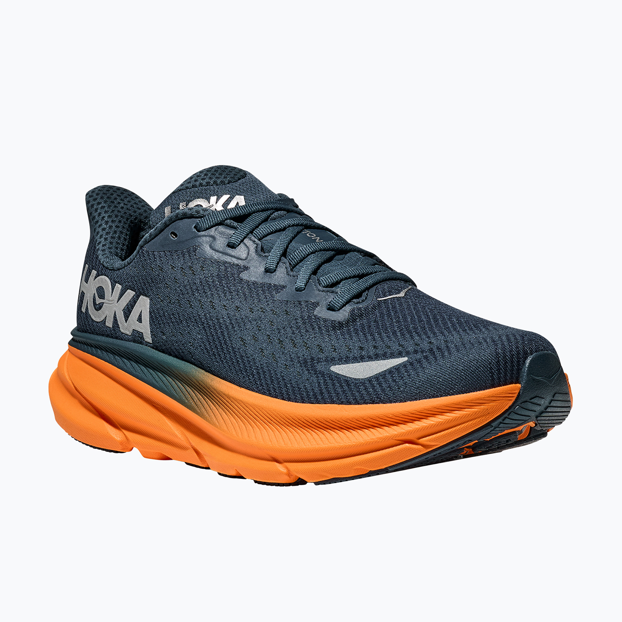 Buty do biegania męskie HOKA 9 GTX stormy skies/orange zest 
