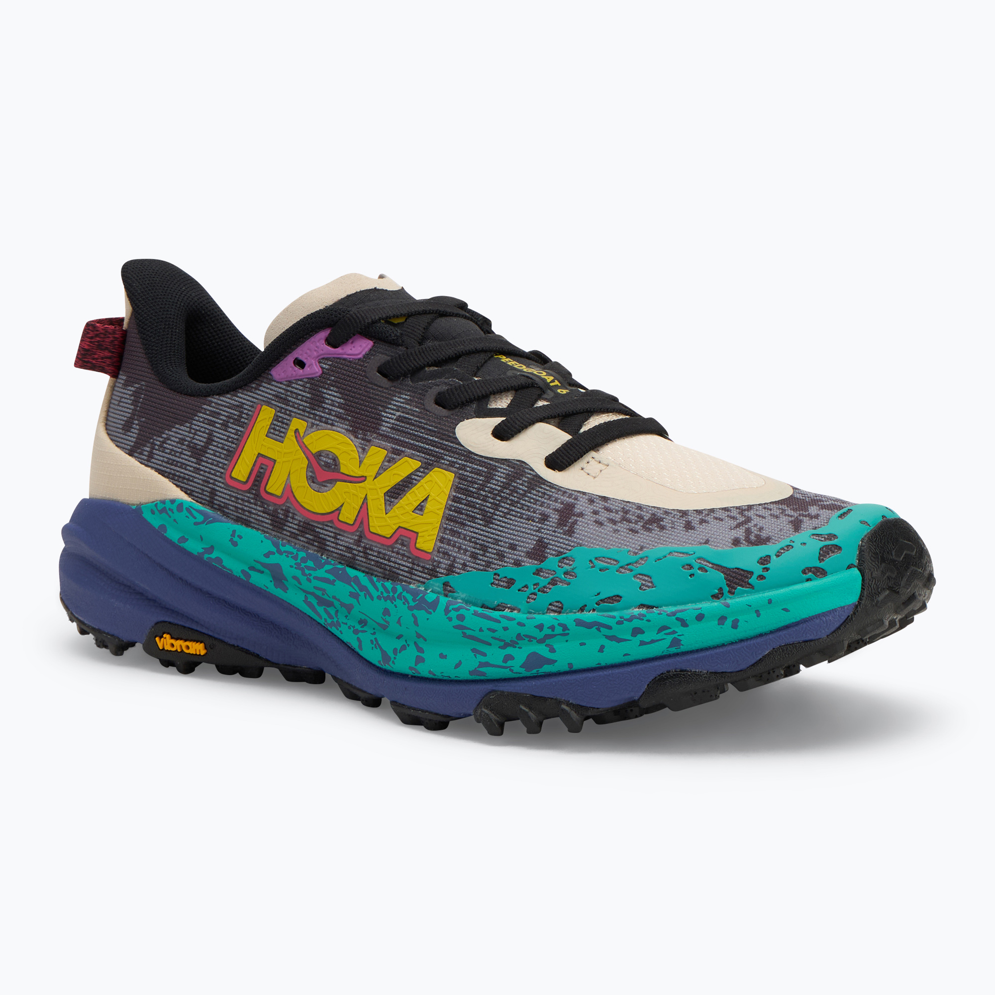 Buty do biegania męskie HOKA Speedgoat 6 oatmeal/mountain iris | WYSYŁKA W 24H | 30 DNI NA ZWROT