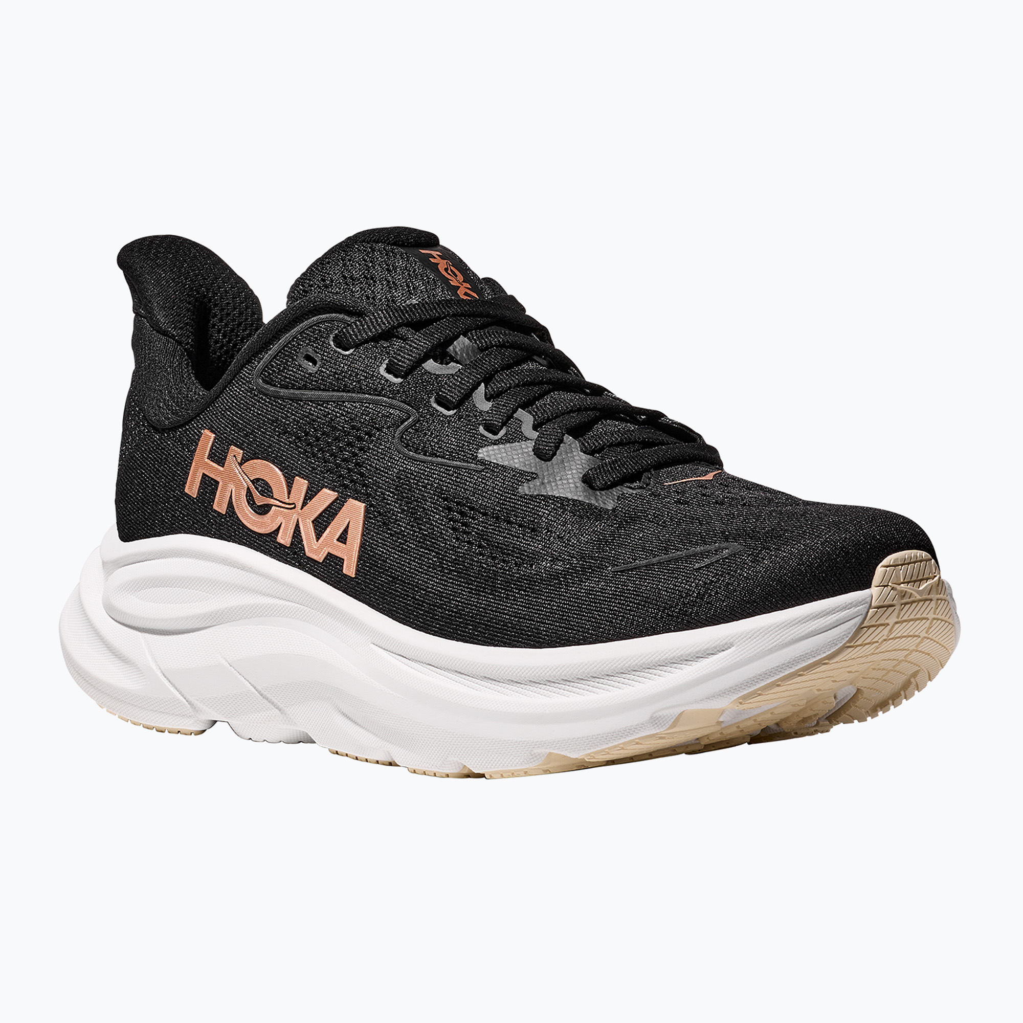 Buty do biegania damskie HOKA Clifton 10 black/rose gold 