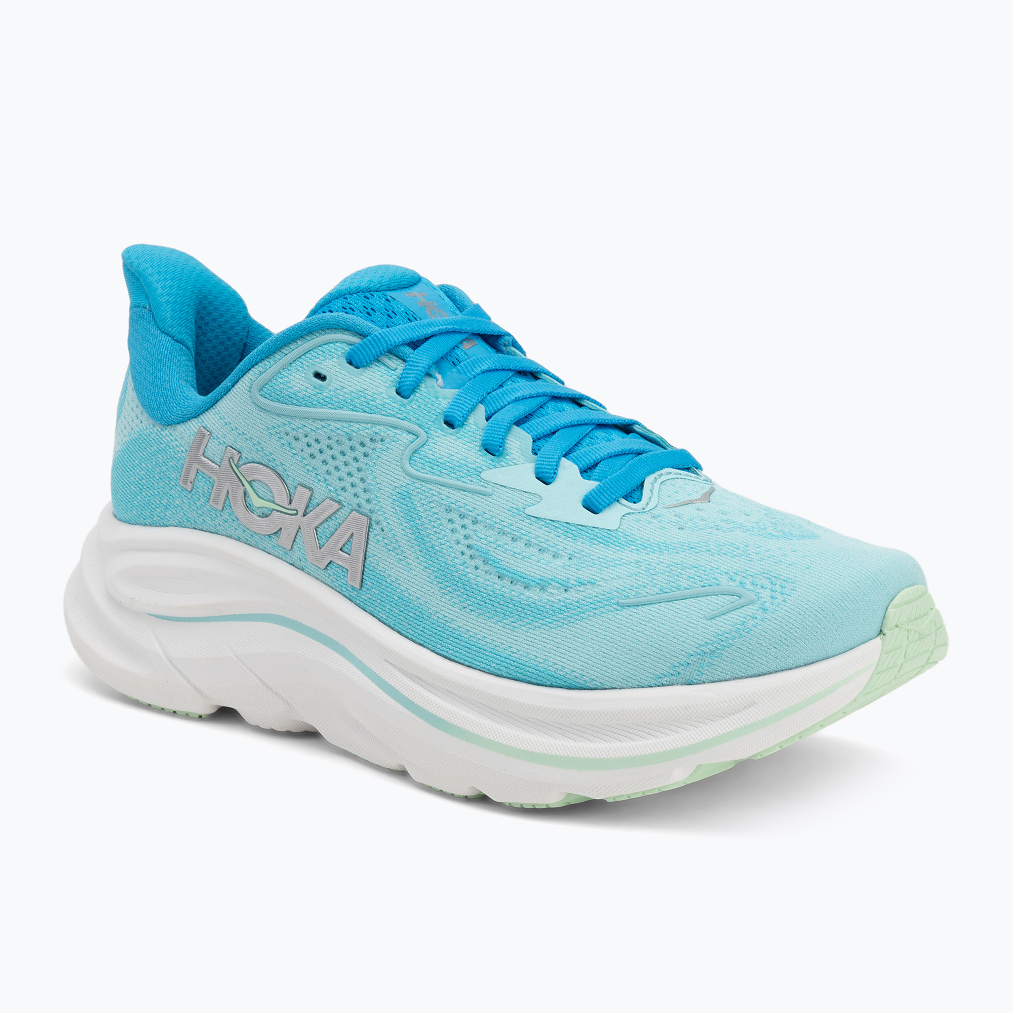 Buty do biegania damskie HOKA Clifton 10 Wide skyward blue/cielo blue 