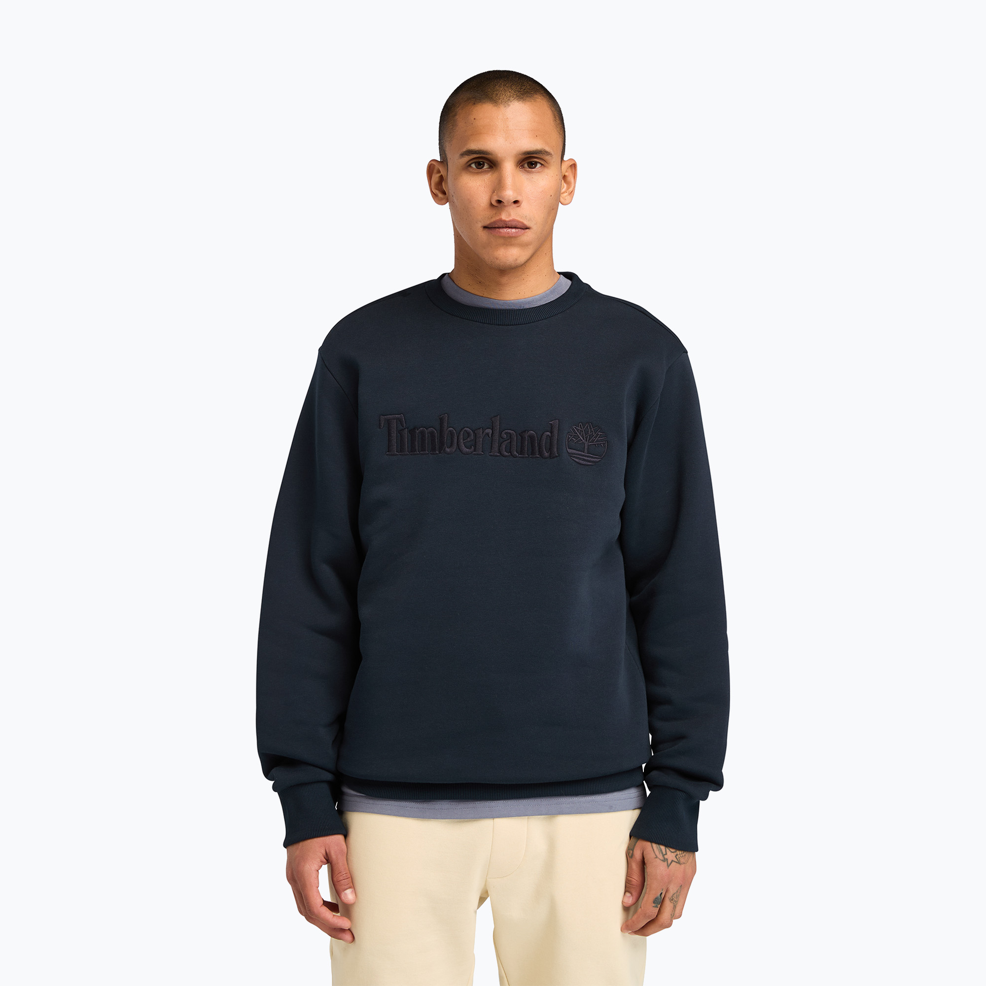 Bluza męska Timberland Embroidery Tonal Crew Neck dark sapphire | WYSYŁKA W 24H | 30 DNI NA ZWROT