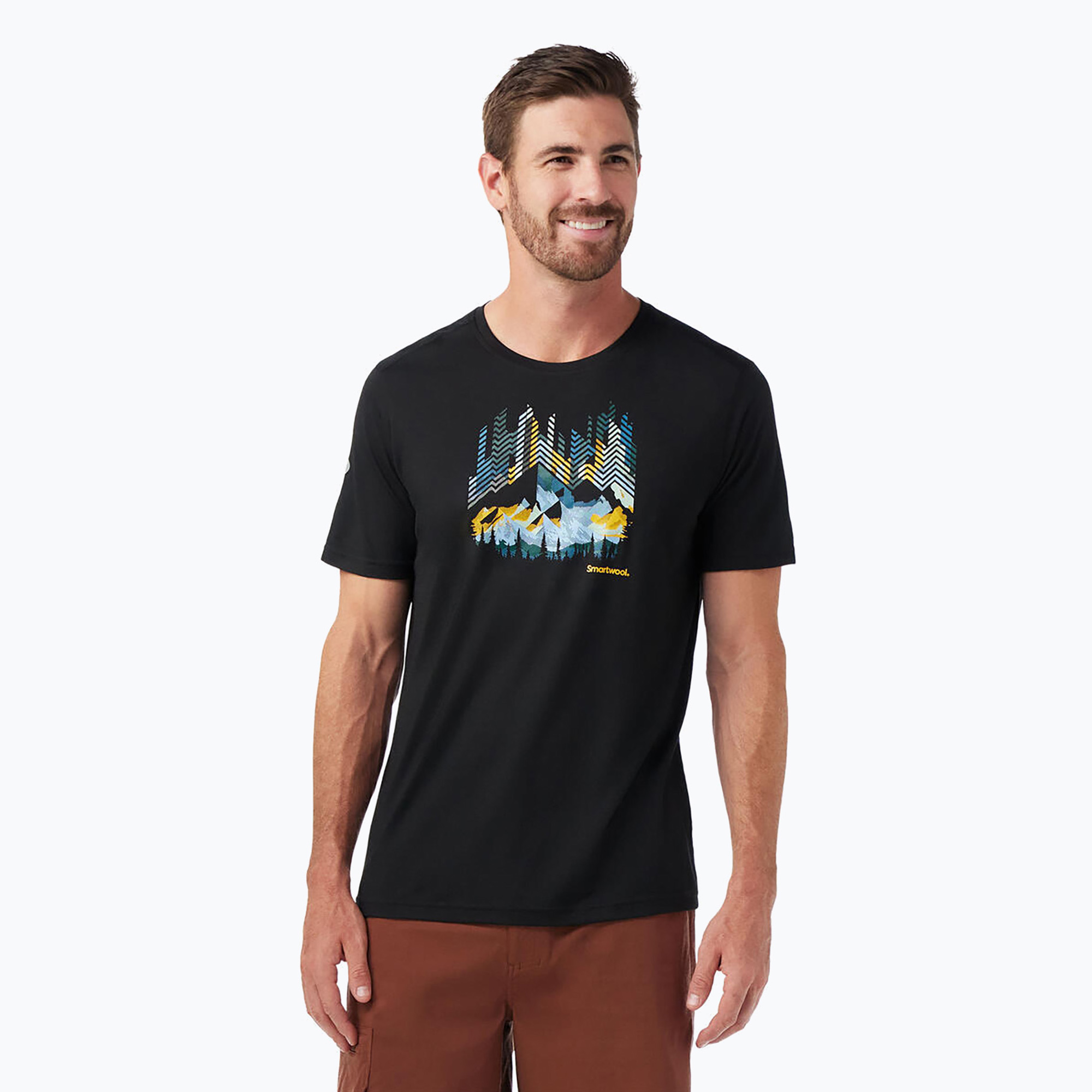 Koszulka trekkingowa Smartwool Vital Peaks Active Graphic Tee black | WYSYŁKA W 24H | 30 DNI NA ZWROT