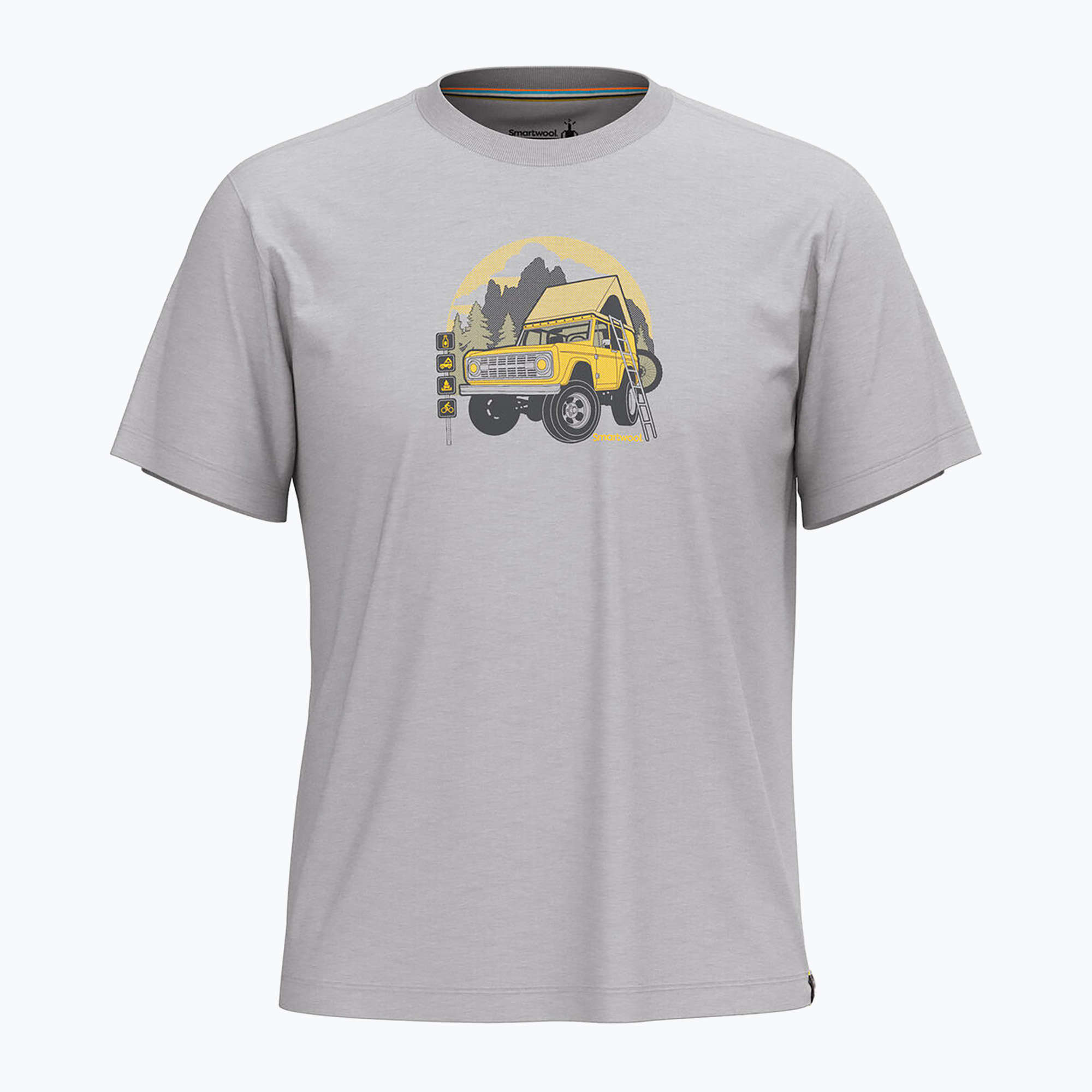 Koszulka trekkingowa Smartwool Long Weekend Graphic Tee light gray heather | WYSYŁKA W 24H | 30 DNI NA ZWROT