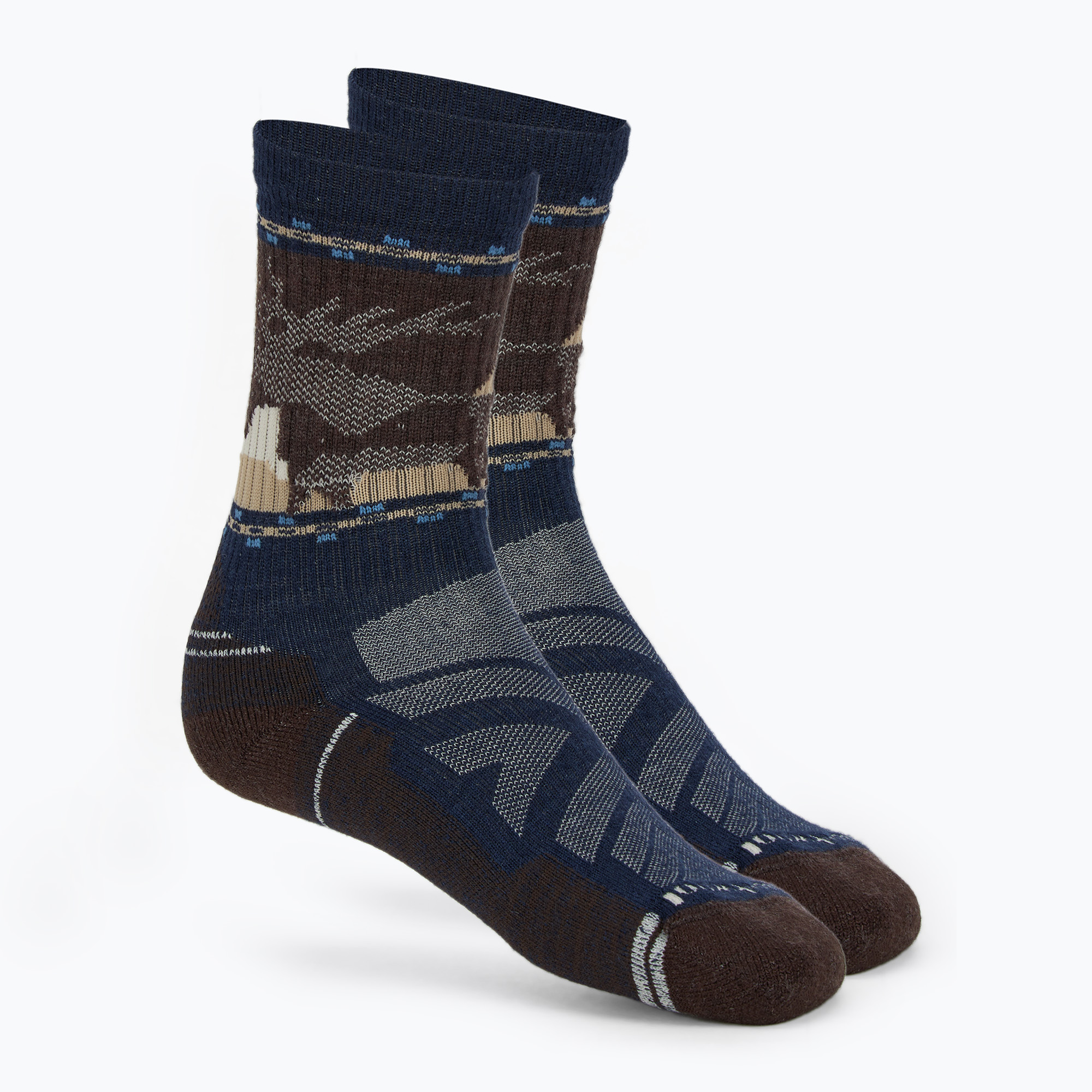 Skarpety Smartwool Hike Light Cushion Mountain Moose Crew deep navy | WYSYŁKA W 24H | 30 DNI NA ZWROT