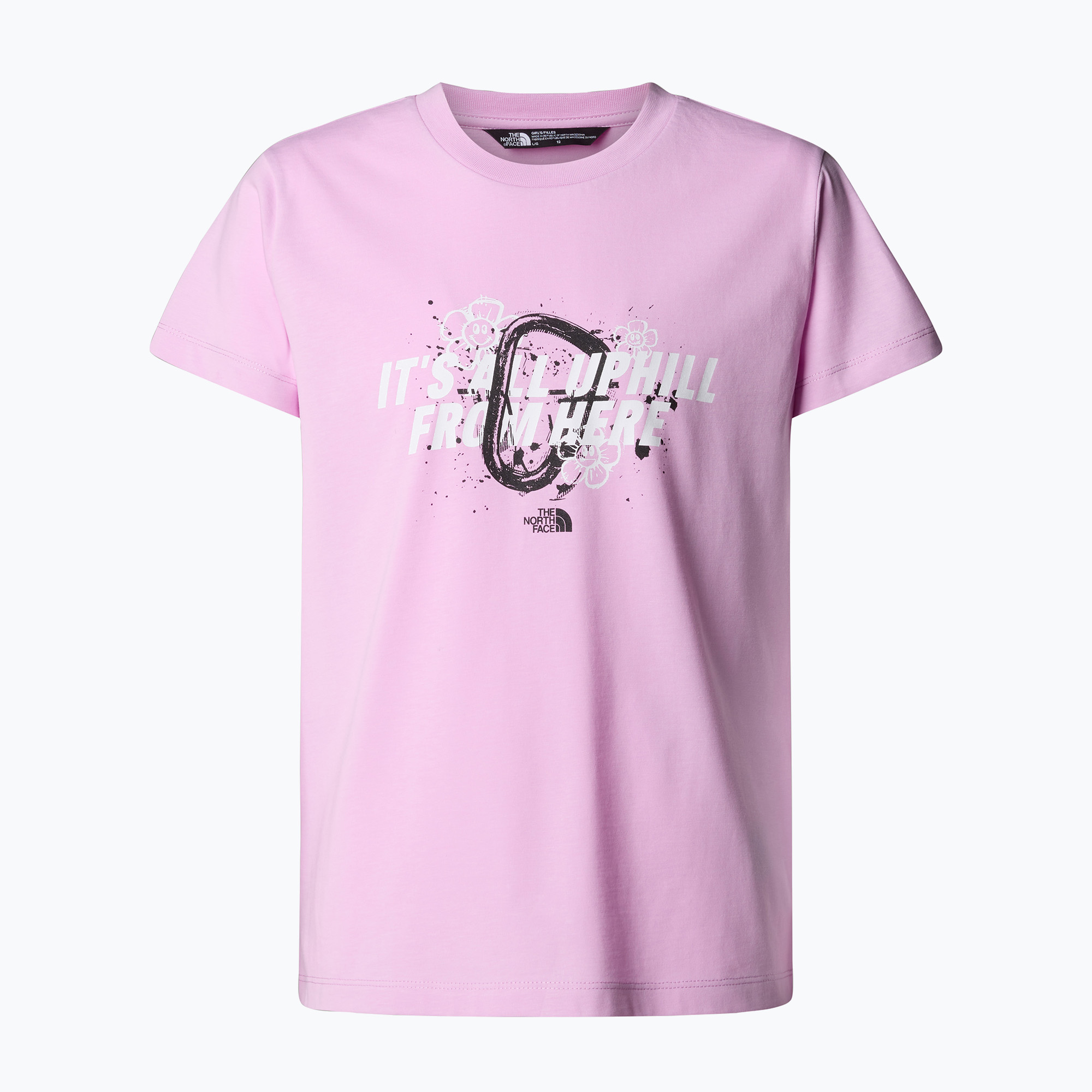 Koszulka dziecięca The North Face Graphic Relaxed Tee cyber pink | WYSYŁKA W 24H | 30 DNI NA ZWROT