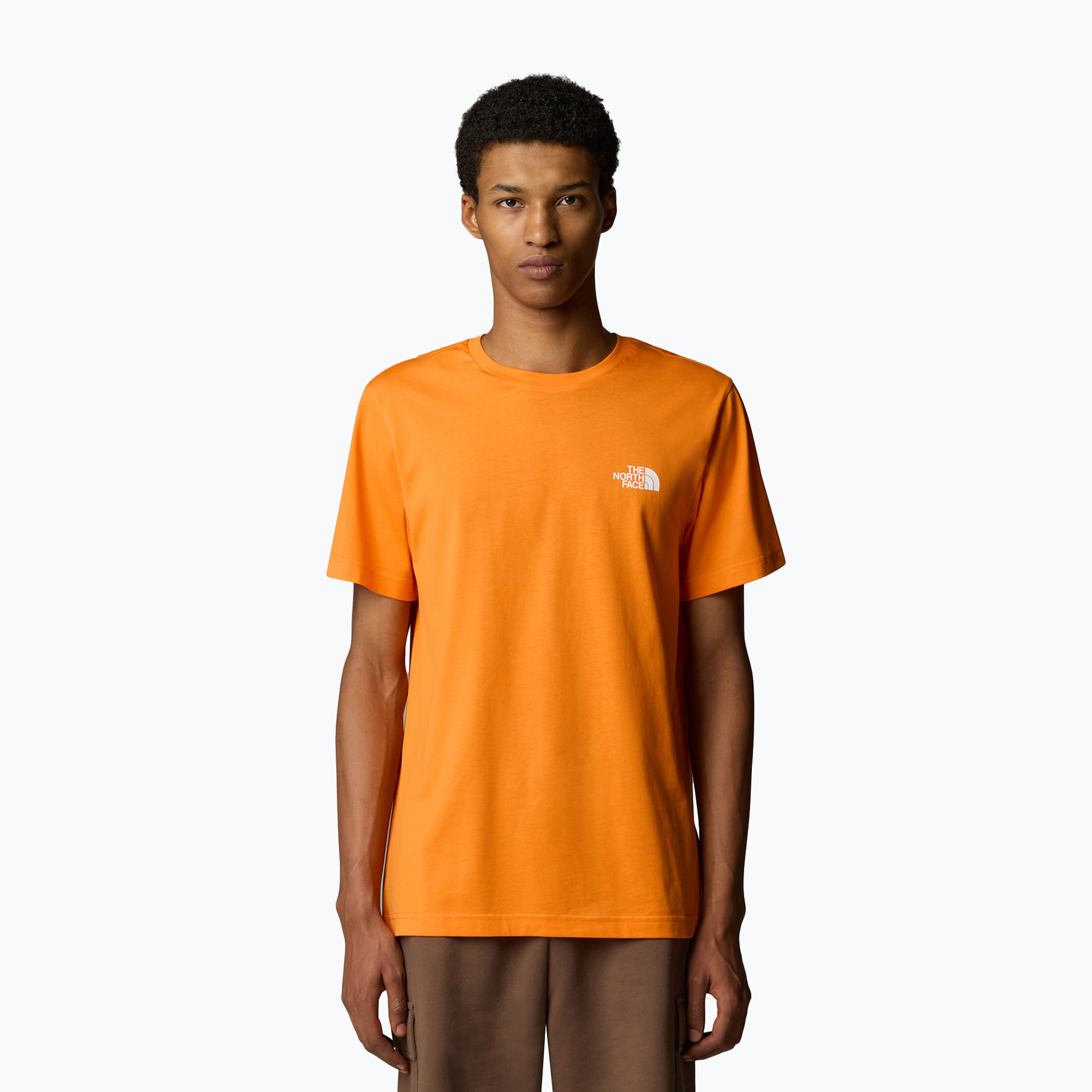 Koszulka męska The North Face Simple Dome Tee digital orange | WYSYŁKA W 24H | 30 DNI NA ZWROT