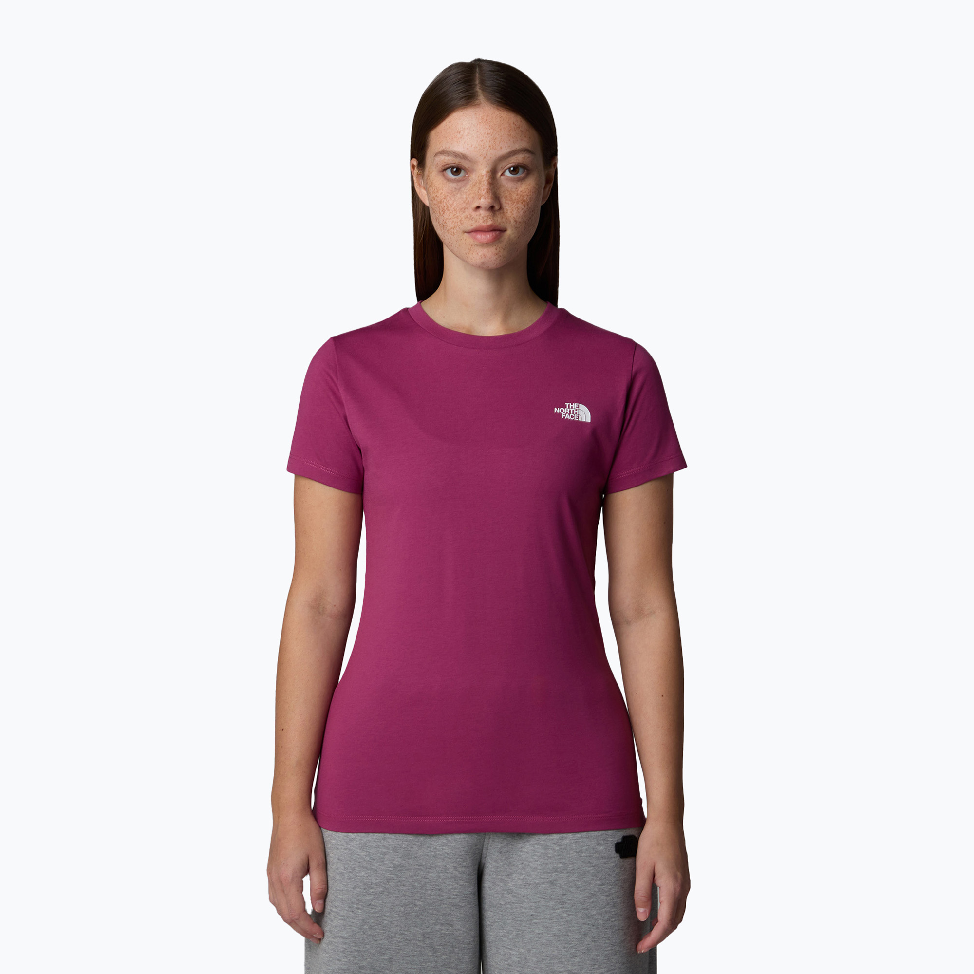 Koszulka damska The North Face Simple Dome Slim Tee cyber berry | WYSYŁKA W 24H | 30 DNI NA ZWROT