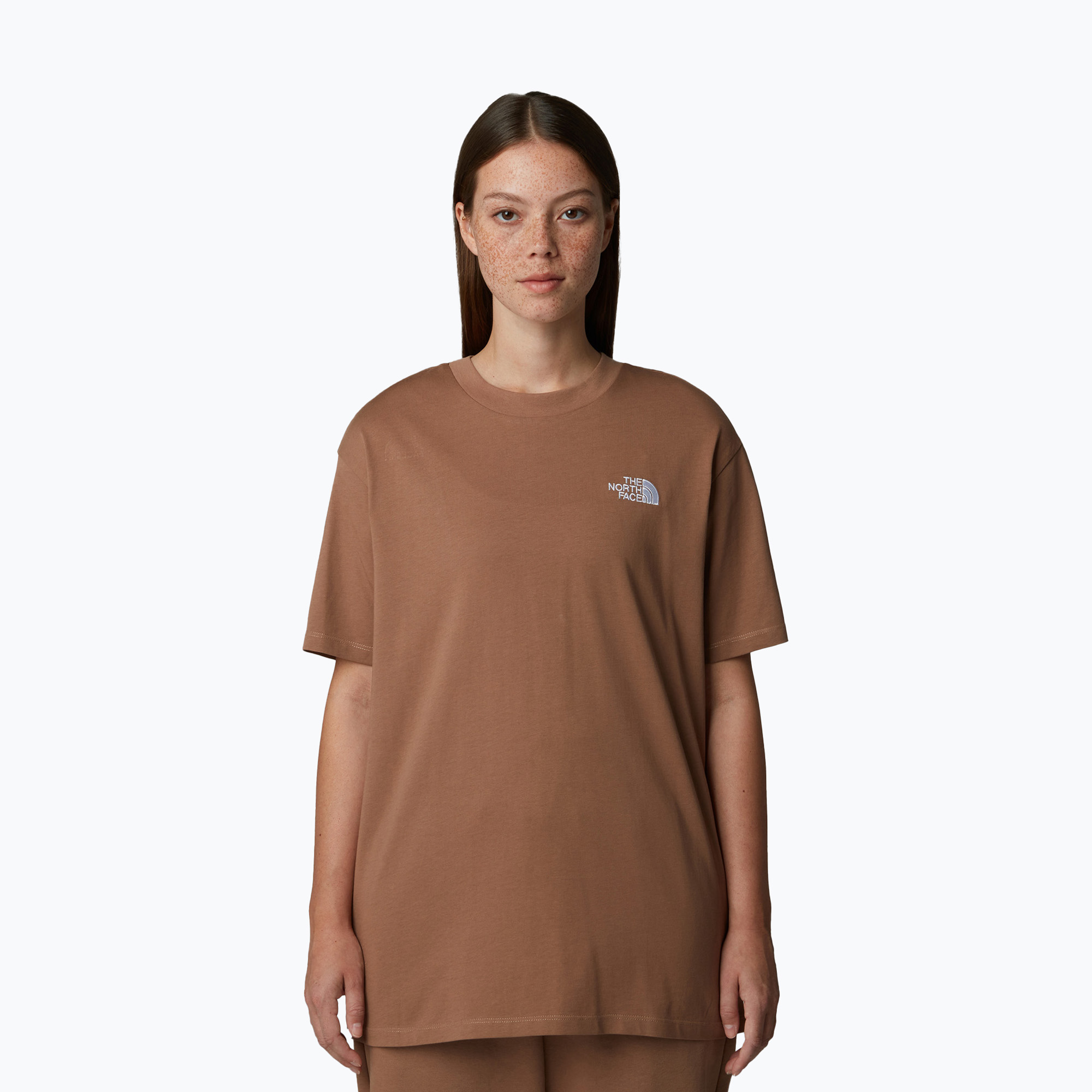 Koszulka damska The North Face Essential Oversize Tee latte | WYSYŁKA W 24H | 30 DNI NA ZWROT