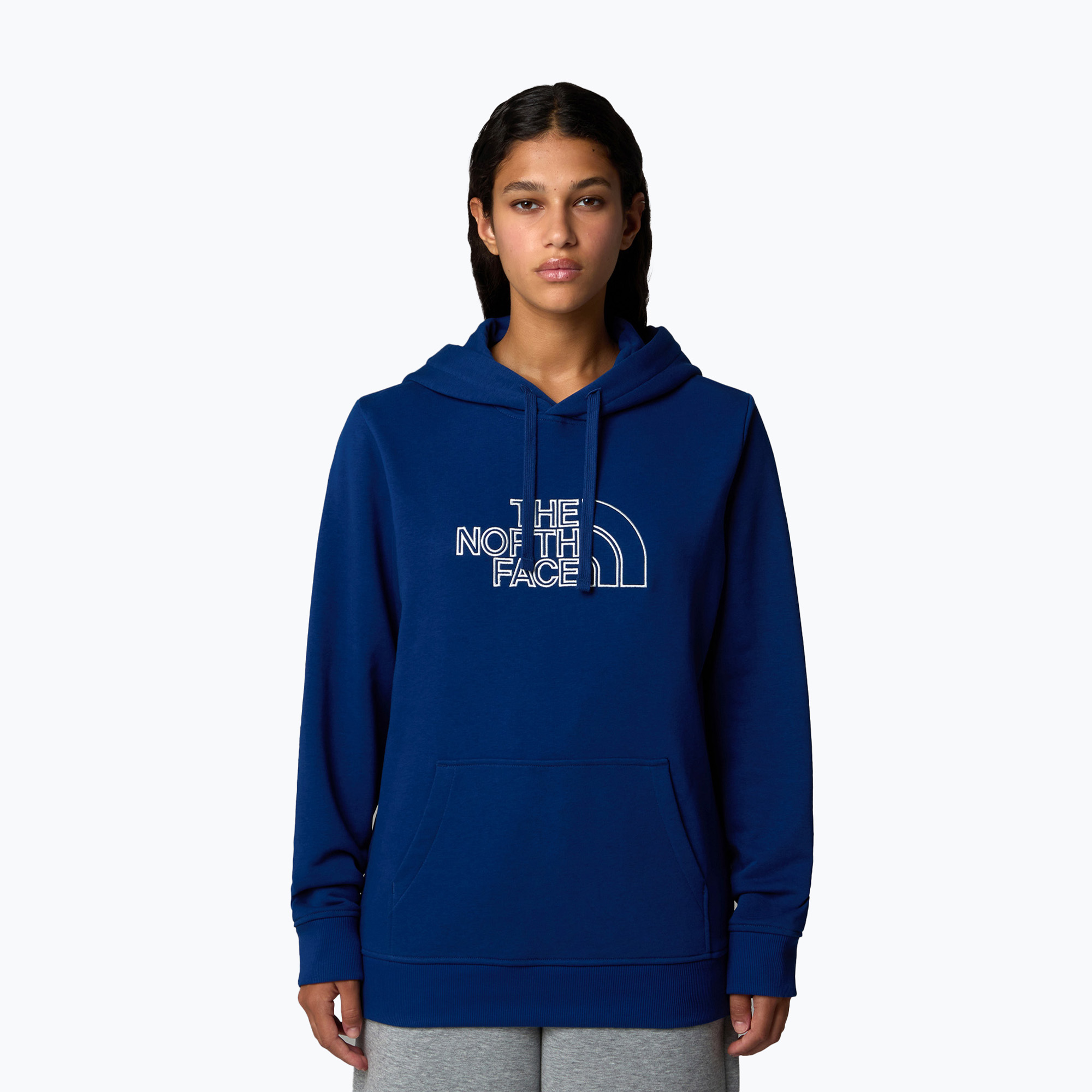 Bluza damska The North Face Drew Peak Light Hoodie estate blue/white dune | WYSYŁKA W 24H | 30 DNI NA ZWROT