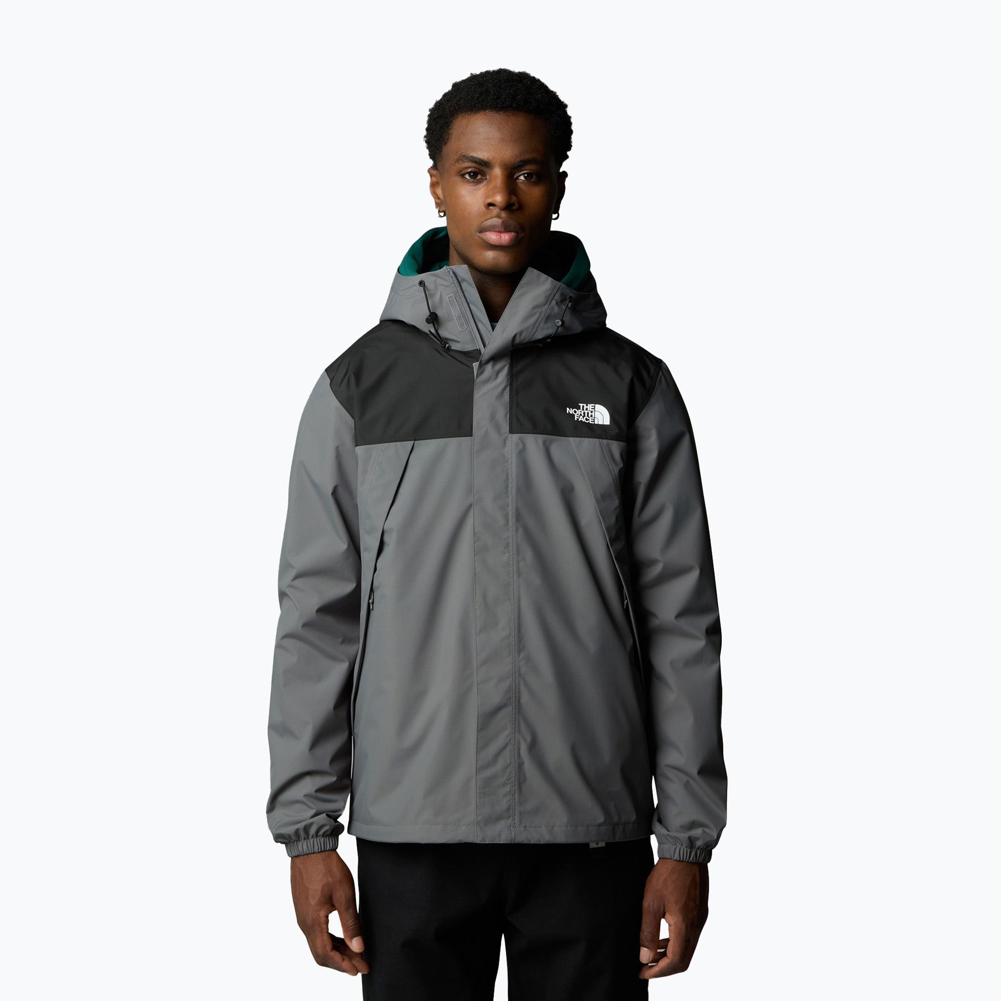 Kurtka przeciwdeszczowa męska The North Face Antora smoked pearl/tnf black/npf | WYSYŁKA W 24H | 30 DNI NA ZWROT