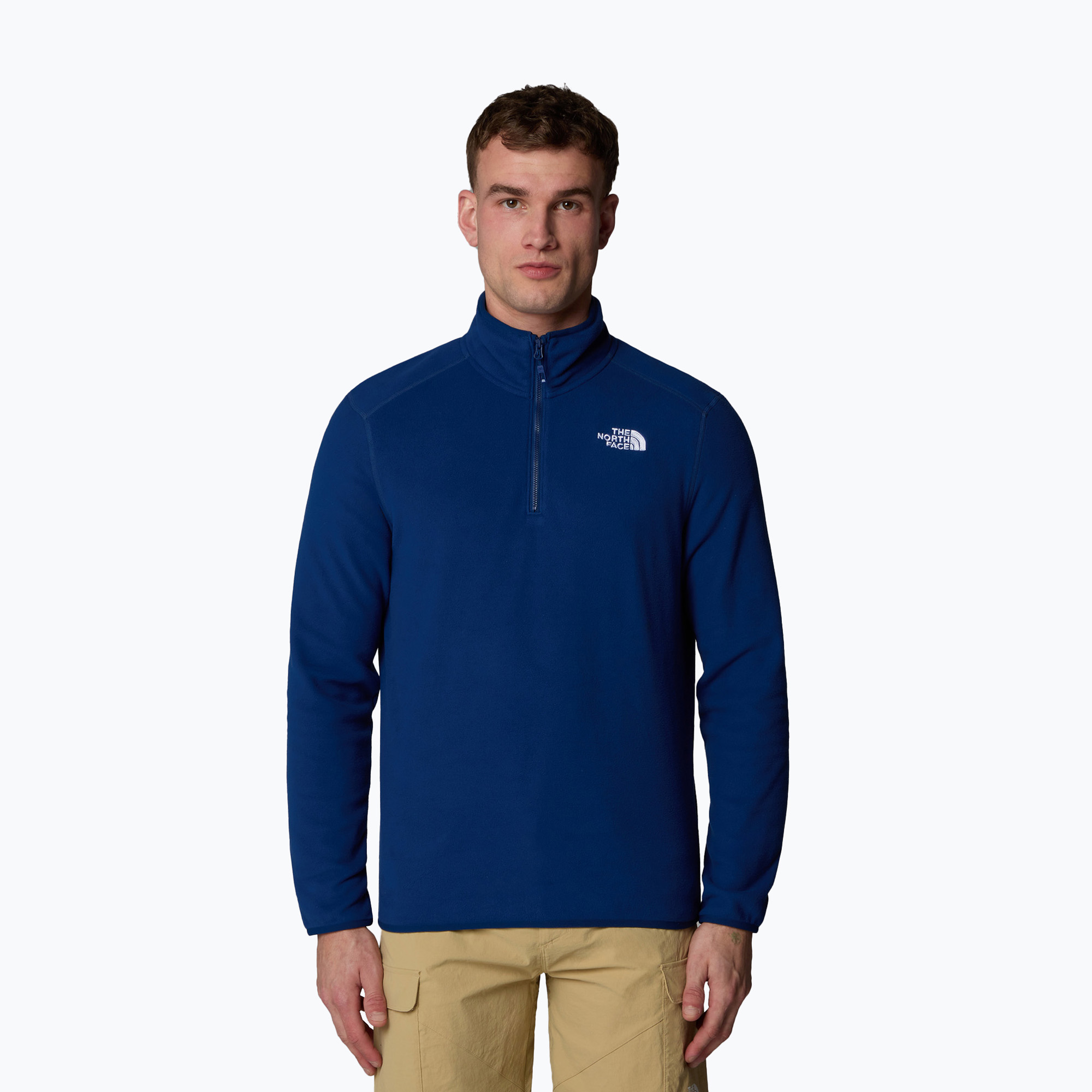 Bluza męska The North Face 100 Glacier 1/4 Zip estate blue | WYSYŁKA W 24H | 30 DNI NA ZWROT