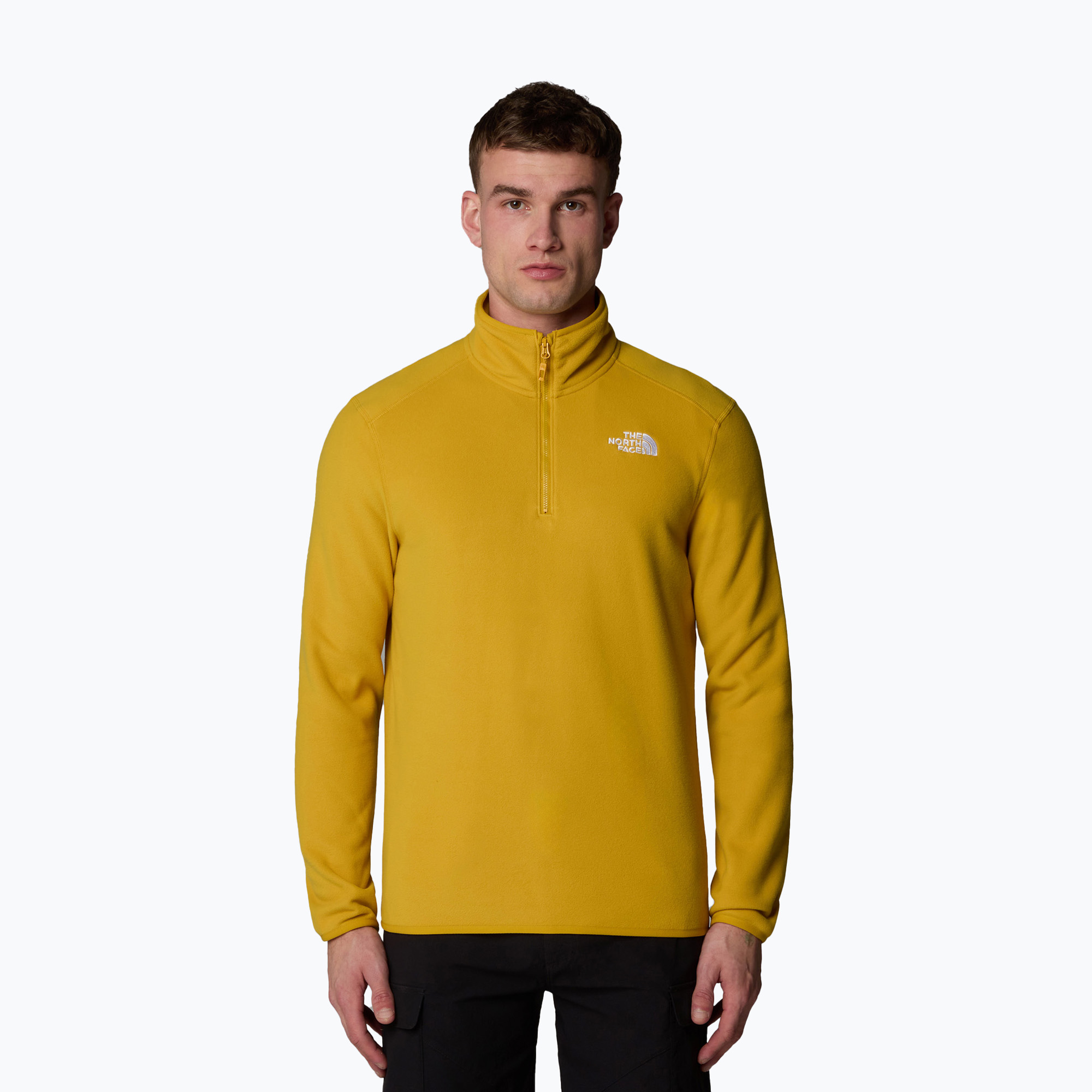 Bluza męska The North Face 100 Glacier 1/4 Zip turmeric | WYSYŁKA W 24H | 30 DNI NA ZWROT