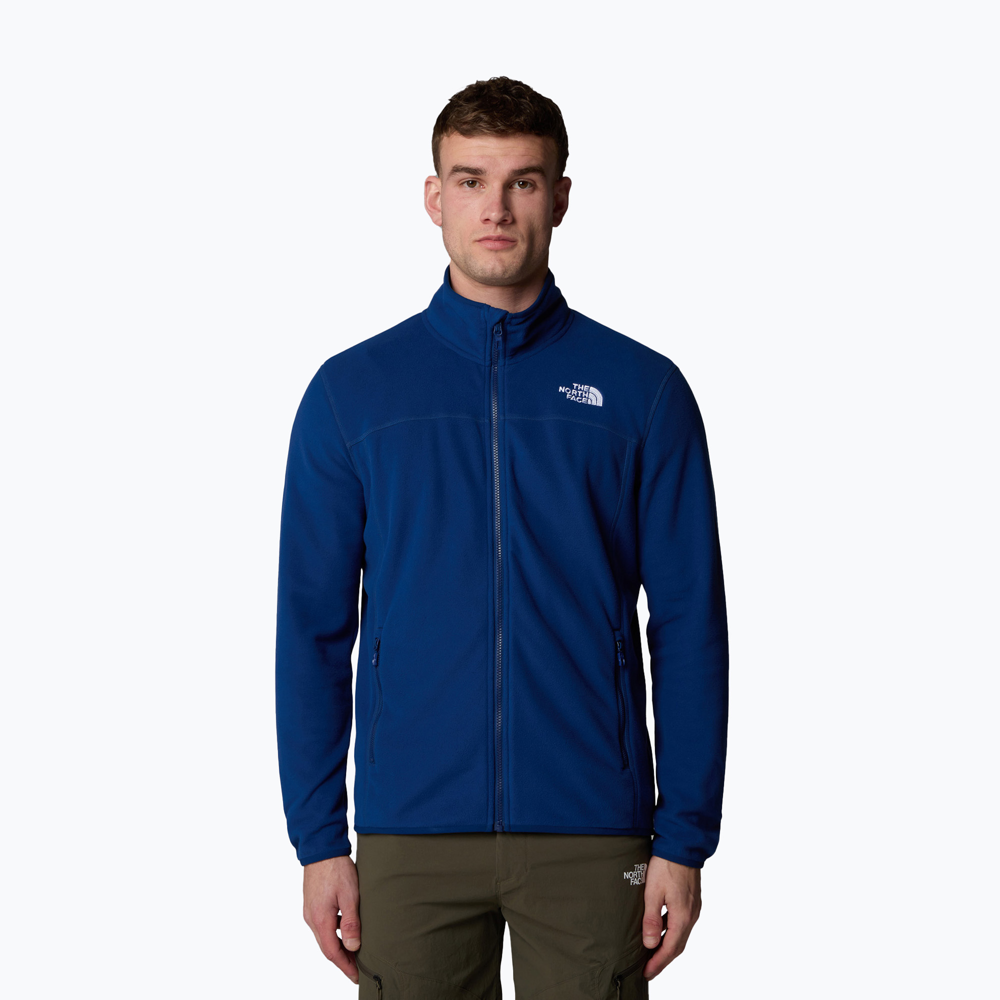 Bluza męska The North Face 100 Glacier Full Zip estate blue | WYSYŁKA W 24H | 30 DNI NA ZWROT