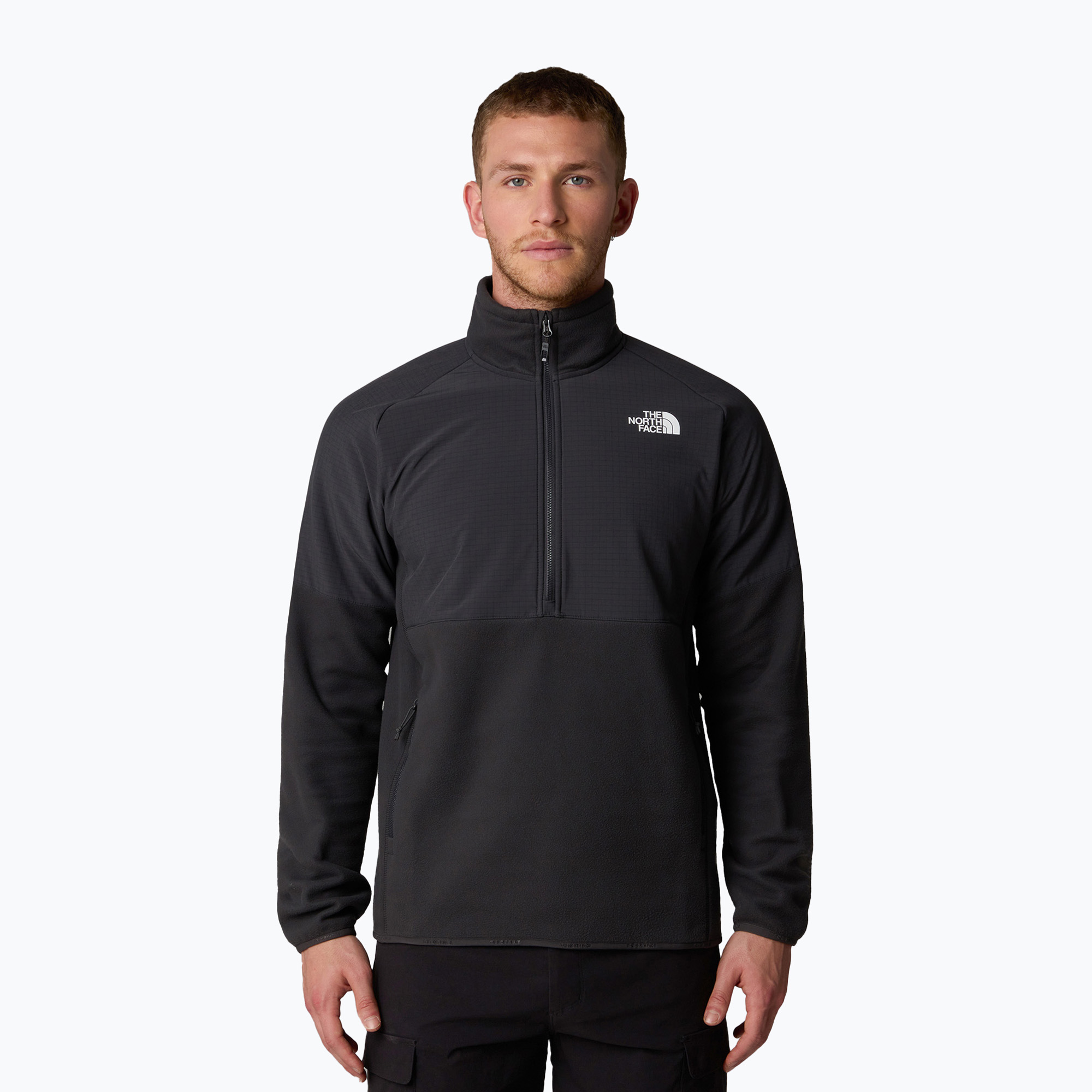 Bluza męska The North Face Glacier Heavyweight 1/2 Zip asphalt grey/tnf black | WYSYŁKA W 24H | 30 DNI NA ZWROT