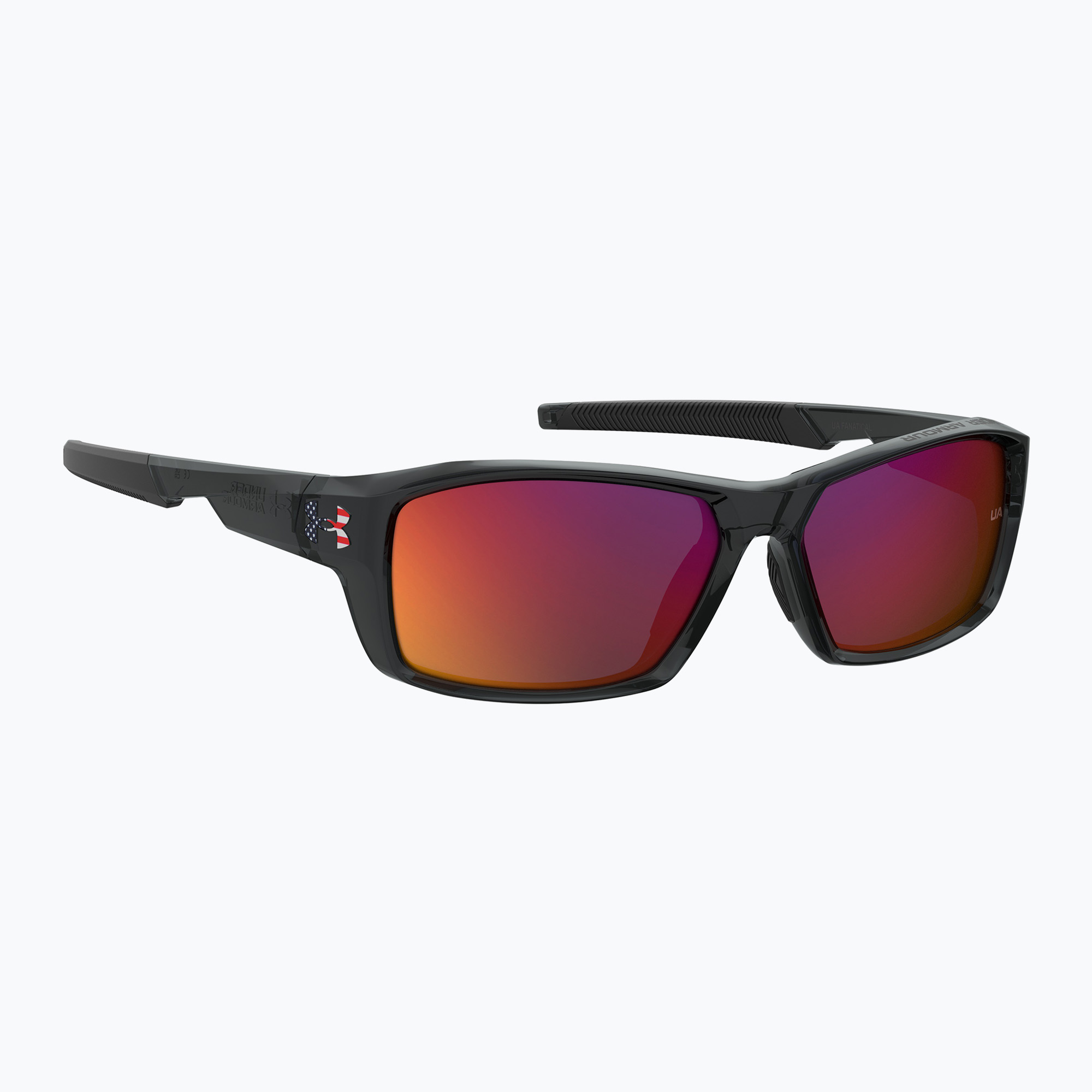 Okulary przeciwsłoneczne męskie Under Armour Fanatical S3 black crystal/grey infrared 