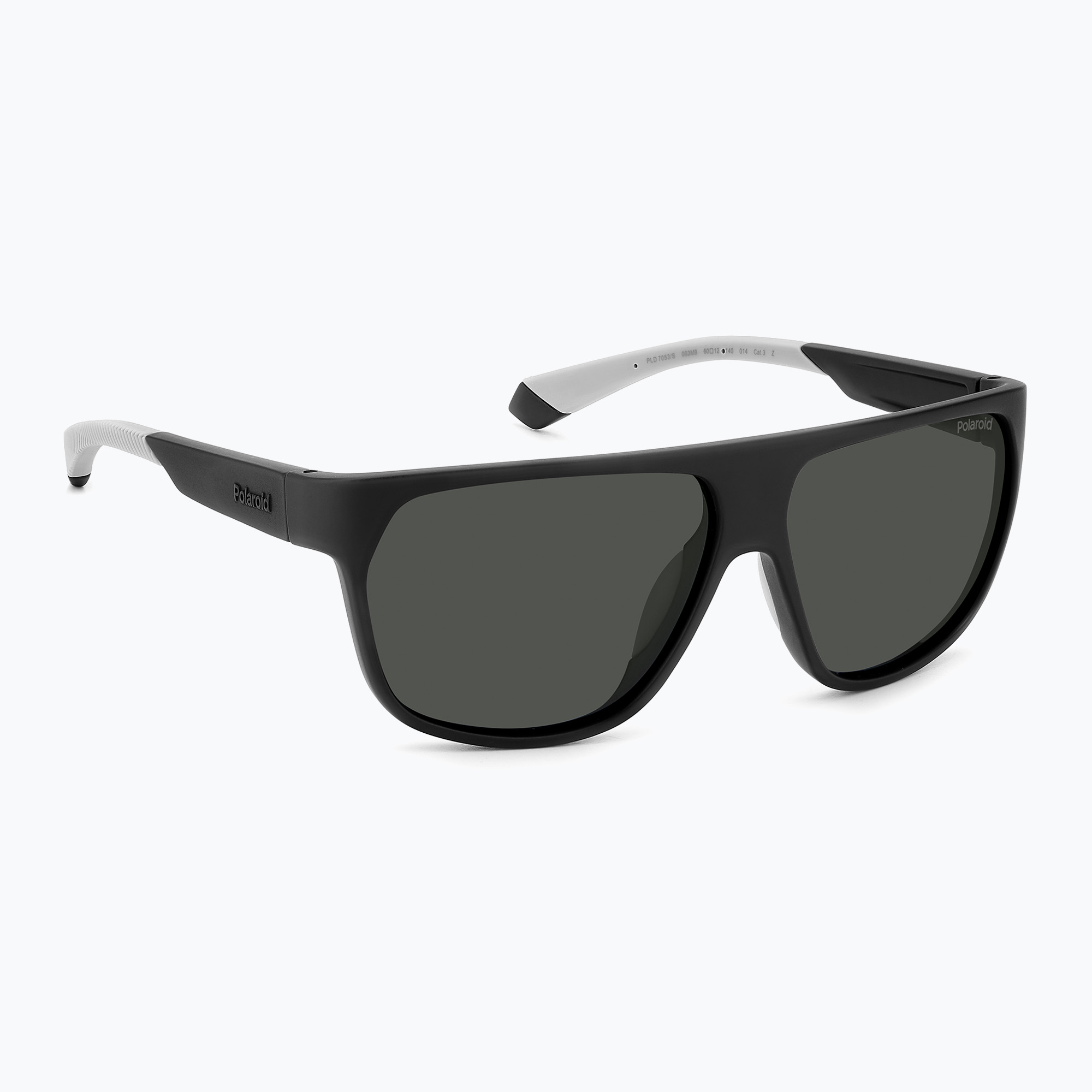 Okulary przeciwsłoneczne męskie Polaroid PLD 7053/S matte black/grey polarized 
