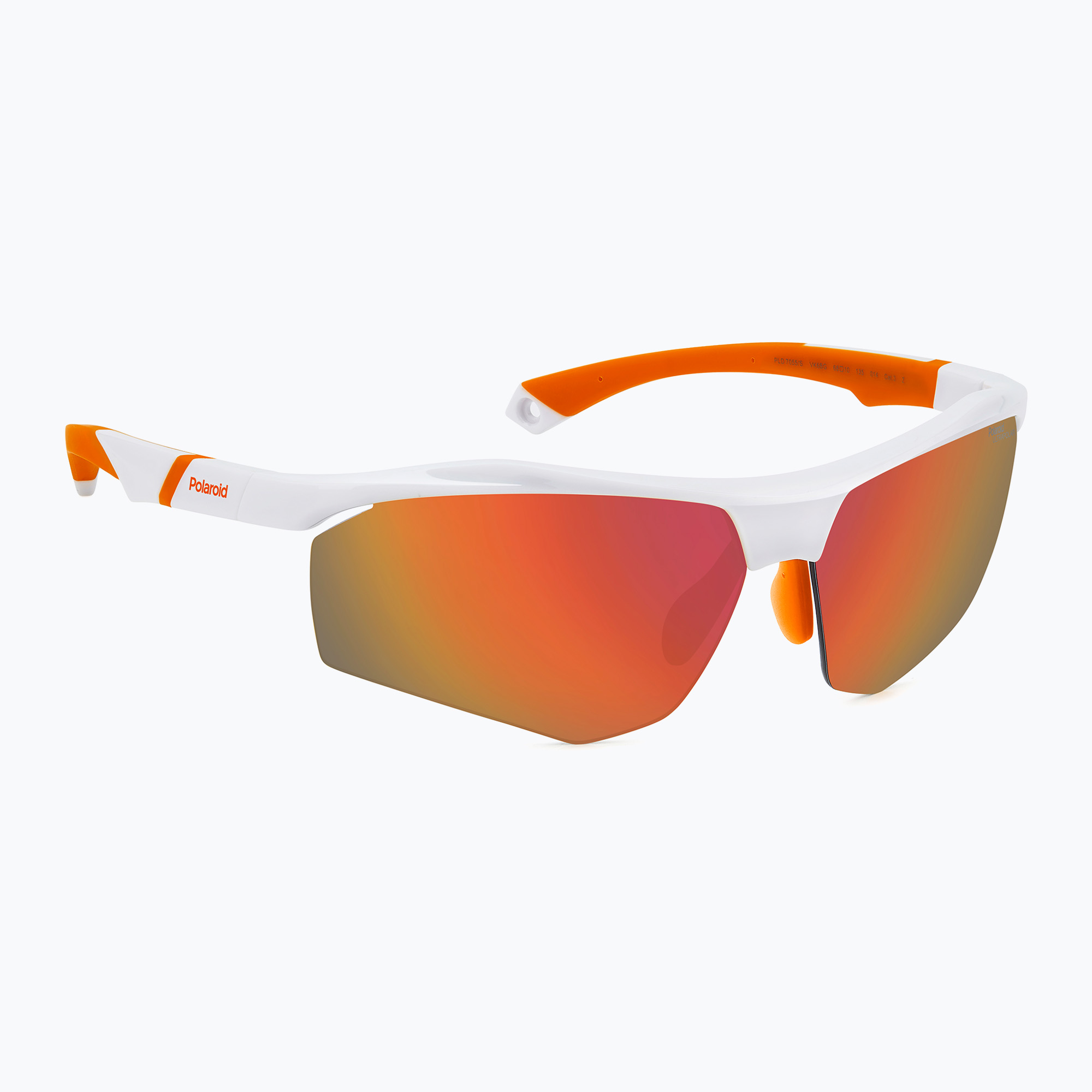 Okulary przeciwsłoneczne męskie Polaroid PLD 7055/S white/red multilayer polarized high contrast 