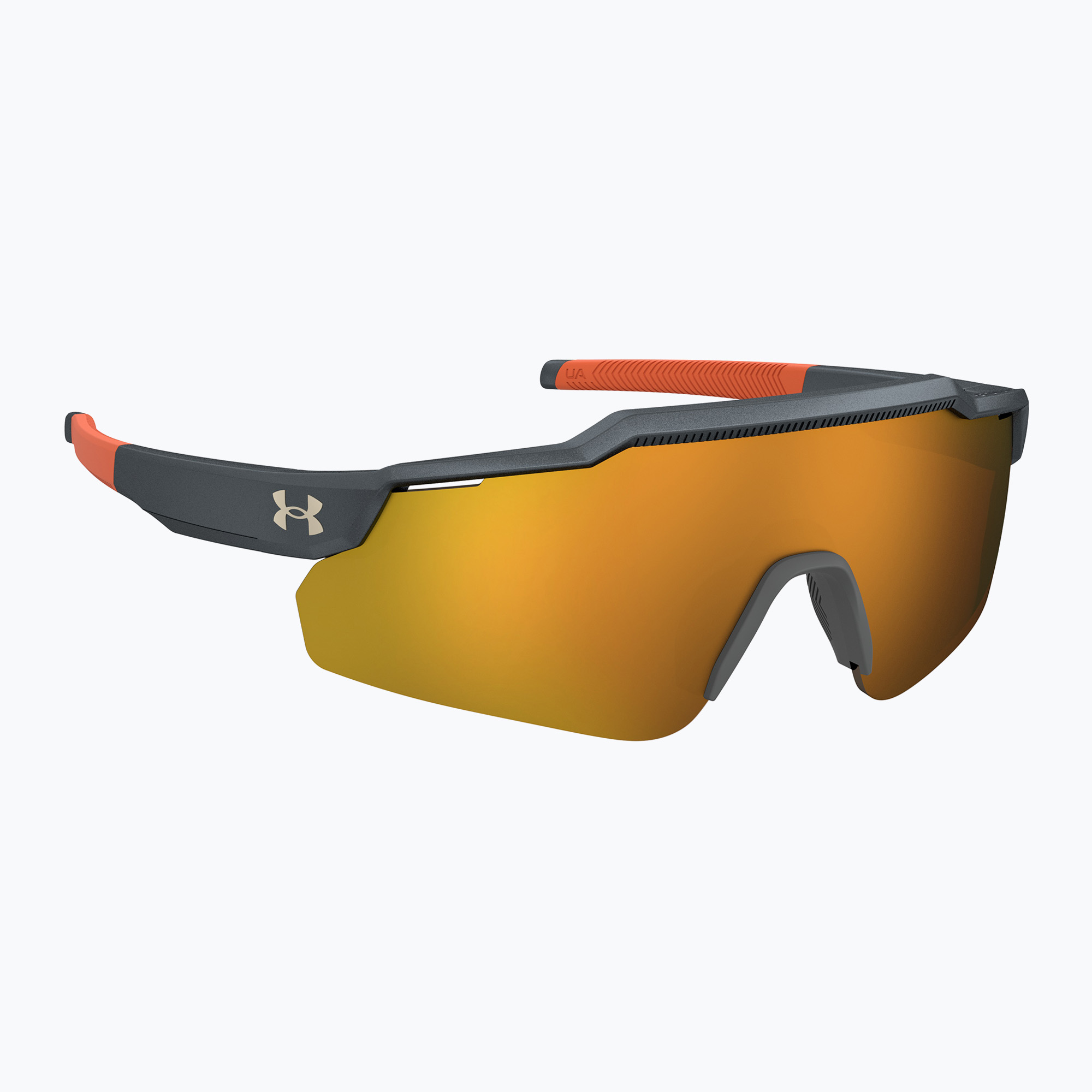 Okulary przeciwsłoneczne dziecięce Under Armour Levelup Jr S3 metalized grey/gold mirror 